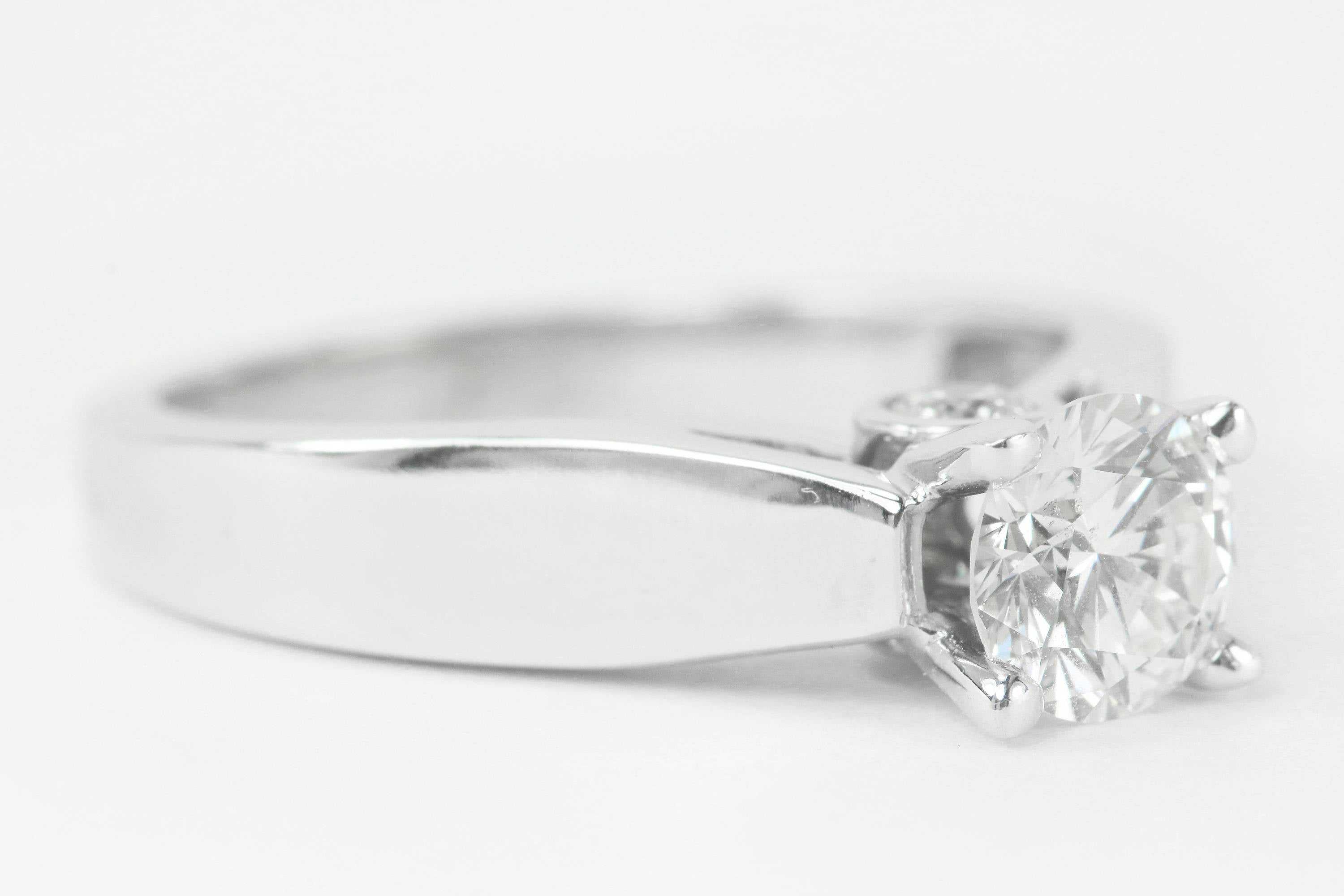 Classic Diamond Solitaire Engagement Ring 14K