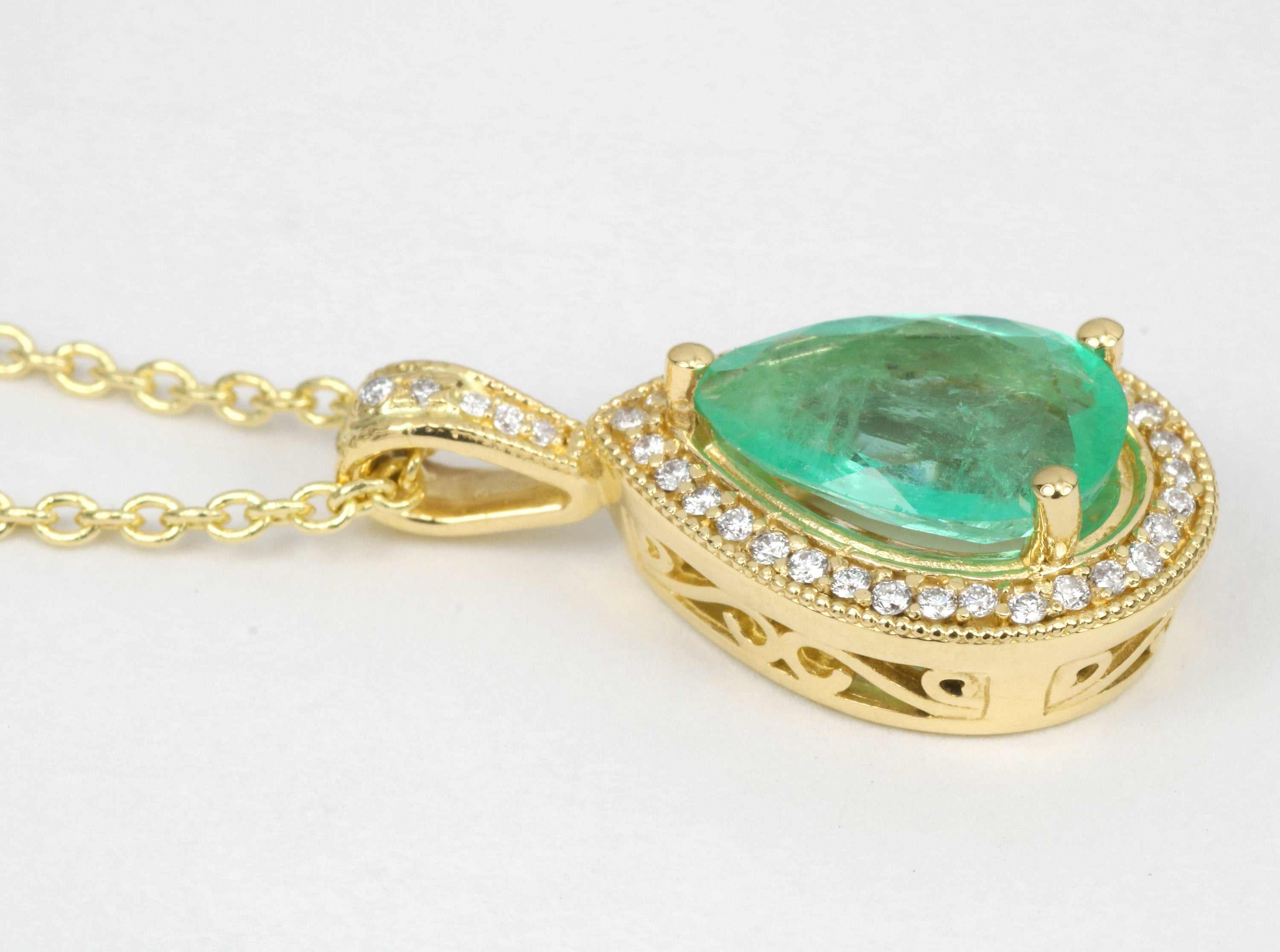 Emerald & Diamond Halo