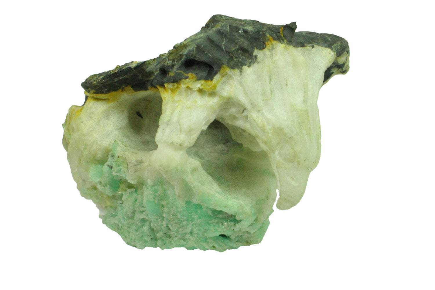 Majestic Colombian Emerald Eagle Carved Sculpture