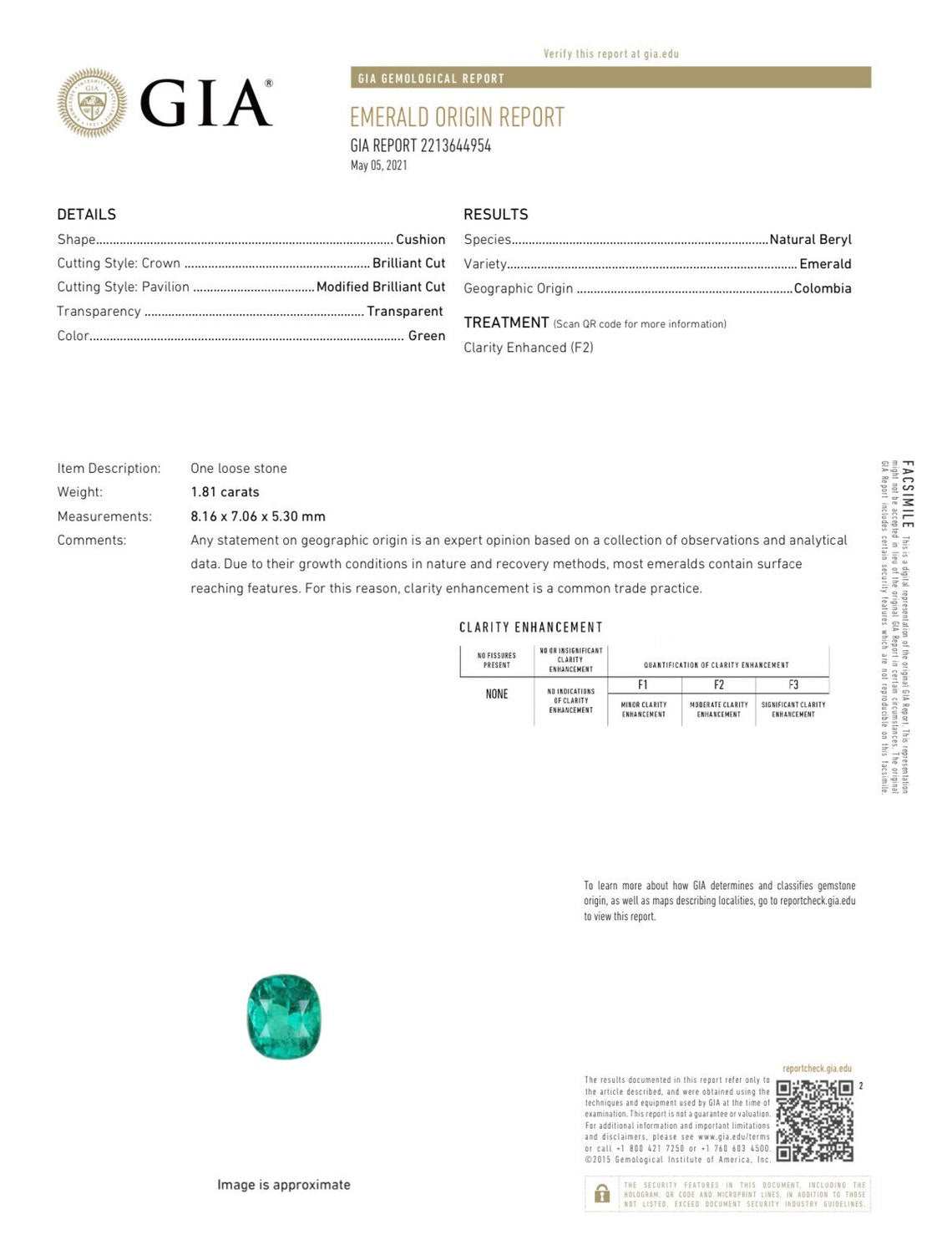 3.35tcw AAA+ Cushion Cut Emerald & Diamond Shank Statement Ring