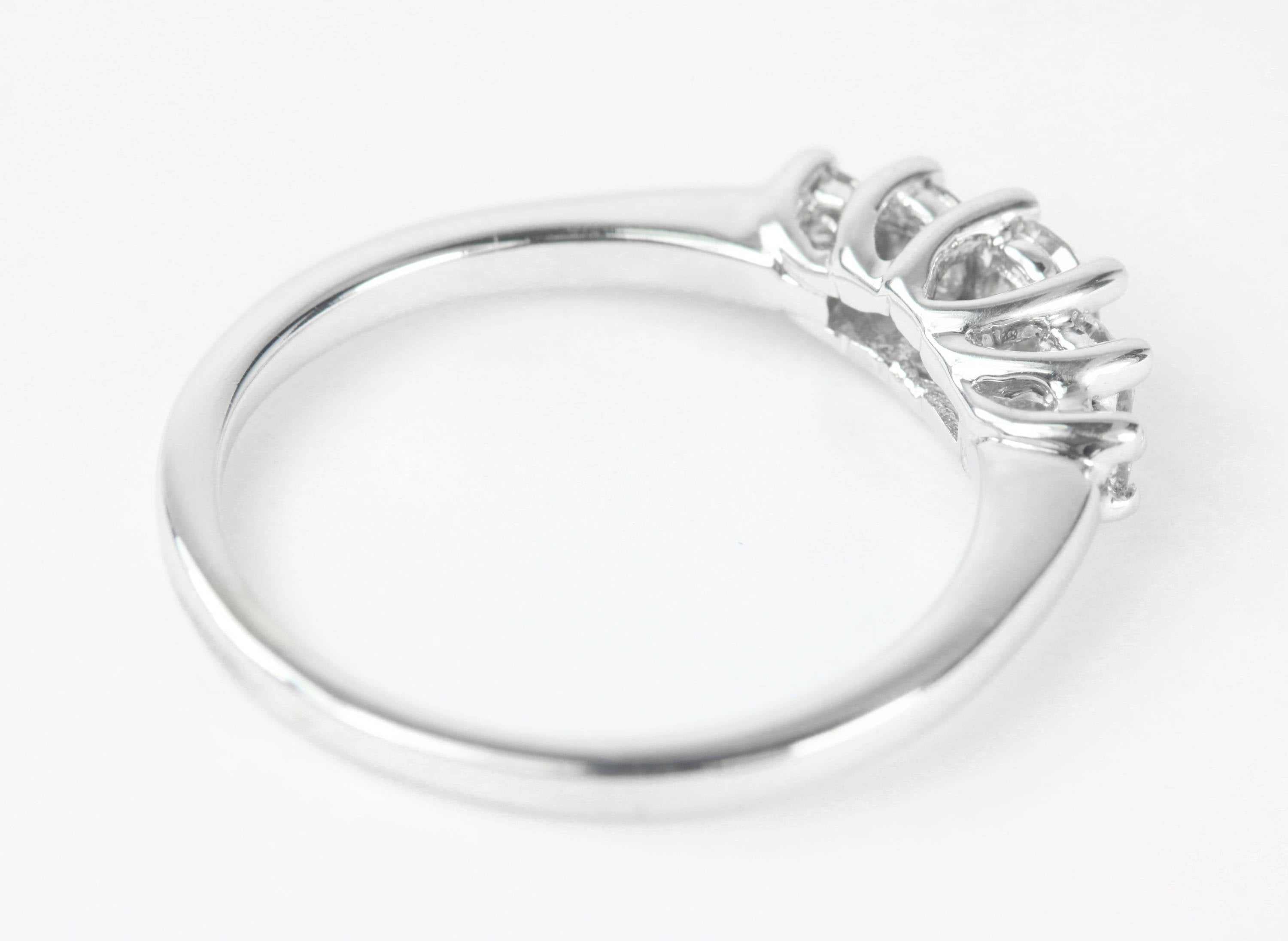 0.70tcw Five Stone Diamond Wedding Band 14K