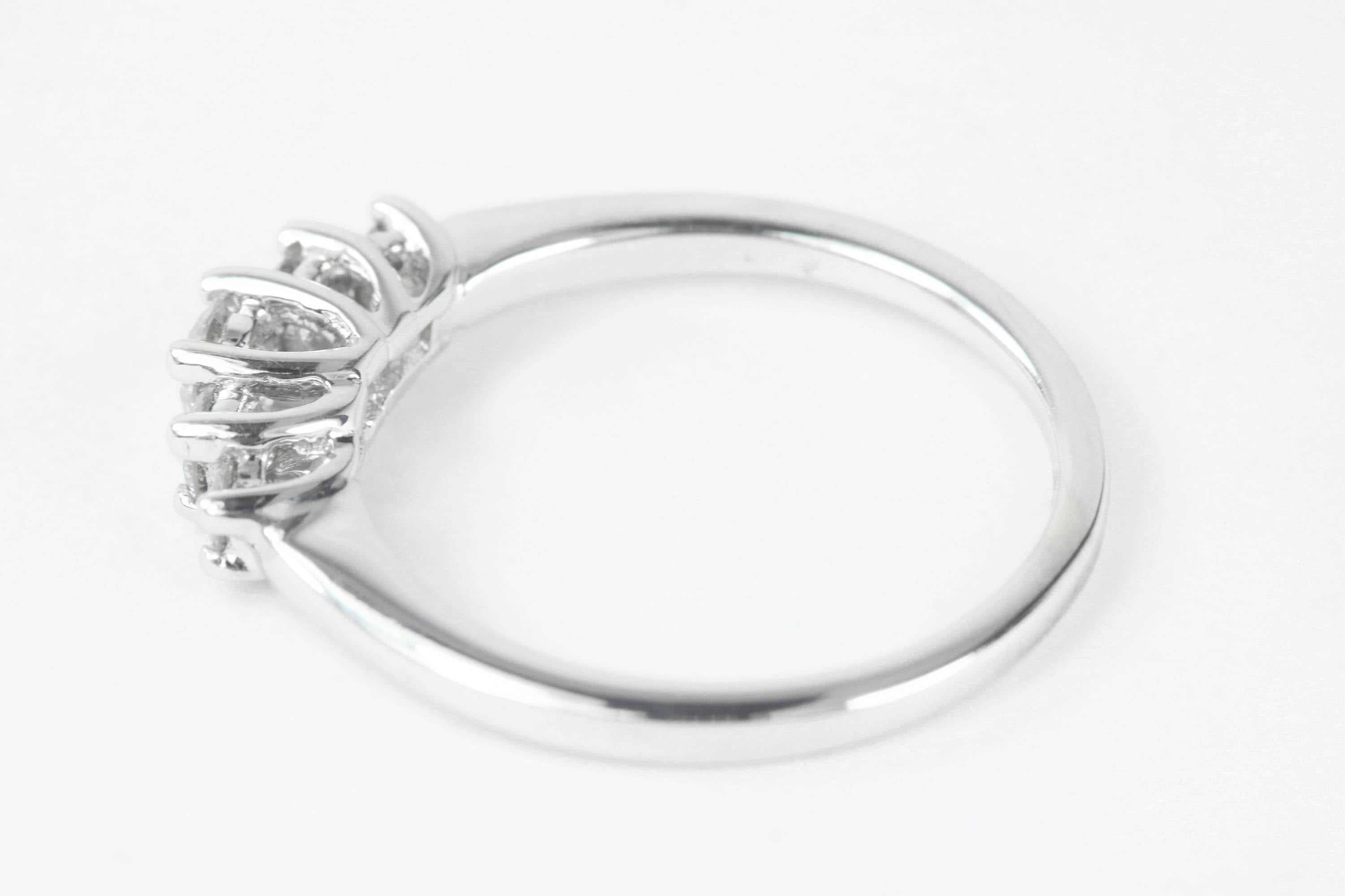 0.70tcw Five Stone Diamond Wedding Band 14K