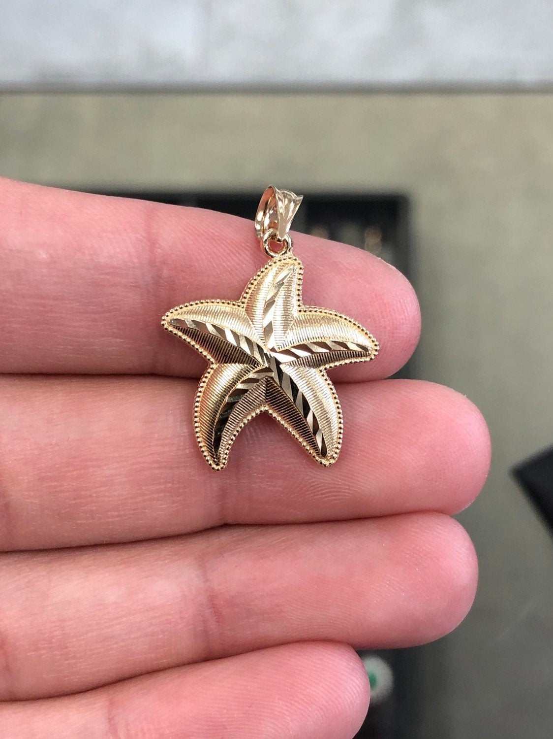 Starfish Pendant Yellow Gold 14K