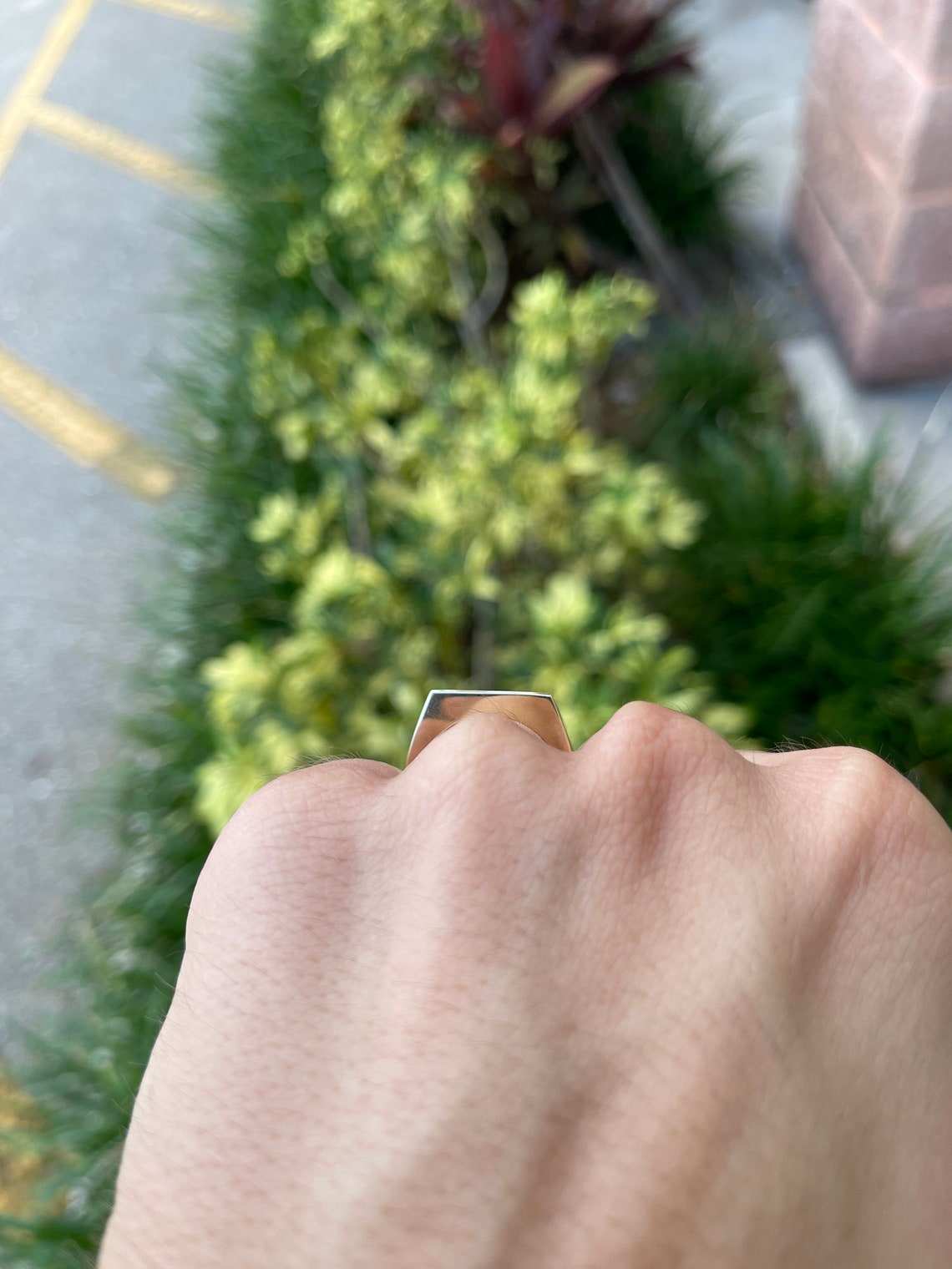 1.41tcw 14K 11.3mm Wide Emerald & Diamond Channel Set Mens Ring Yellow Gold