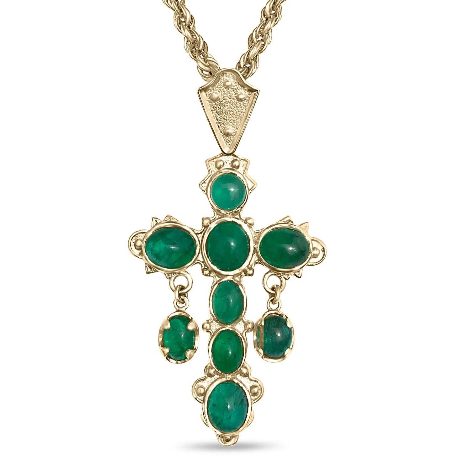Nuestra Señora De Atocha Replica Emerald Cross - 10tcw Colombian