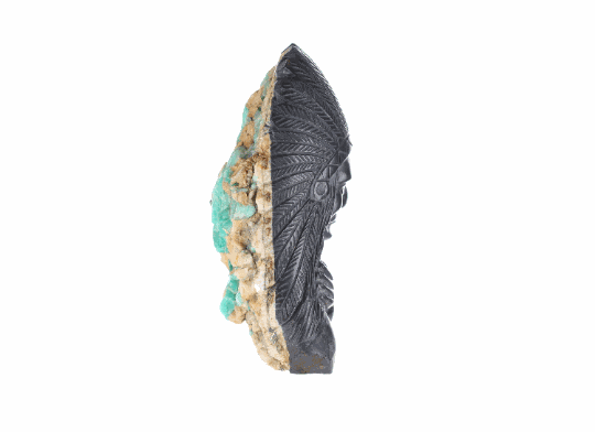 Colombian Emerald Indian Rough Crystal Sculpture