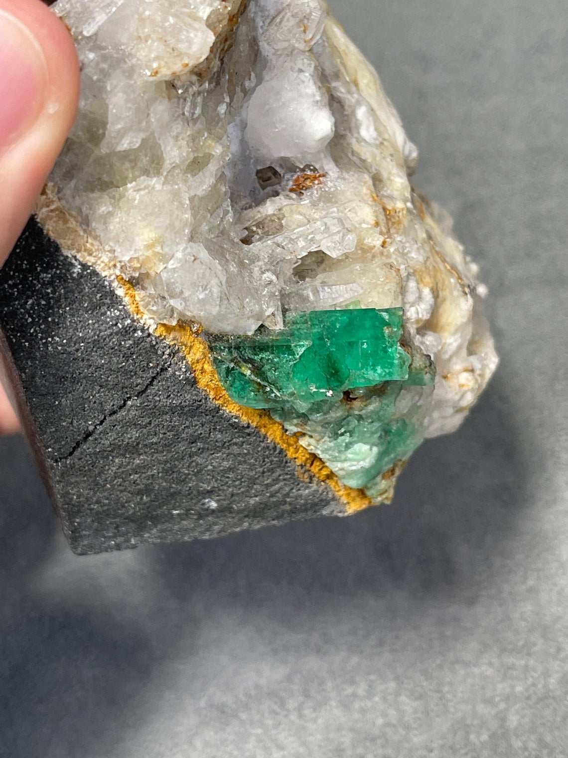 Colombian Emerald Rough Crystal Sculpture