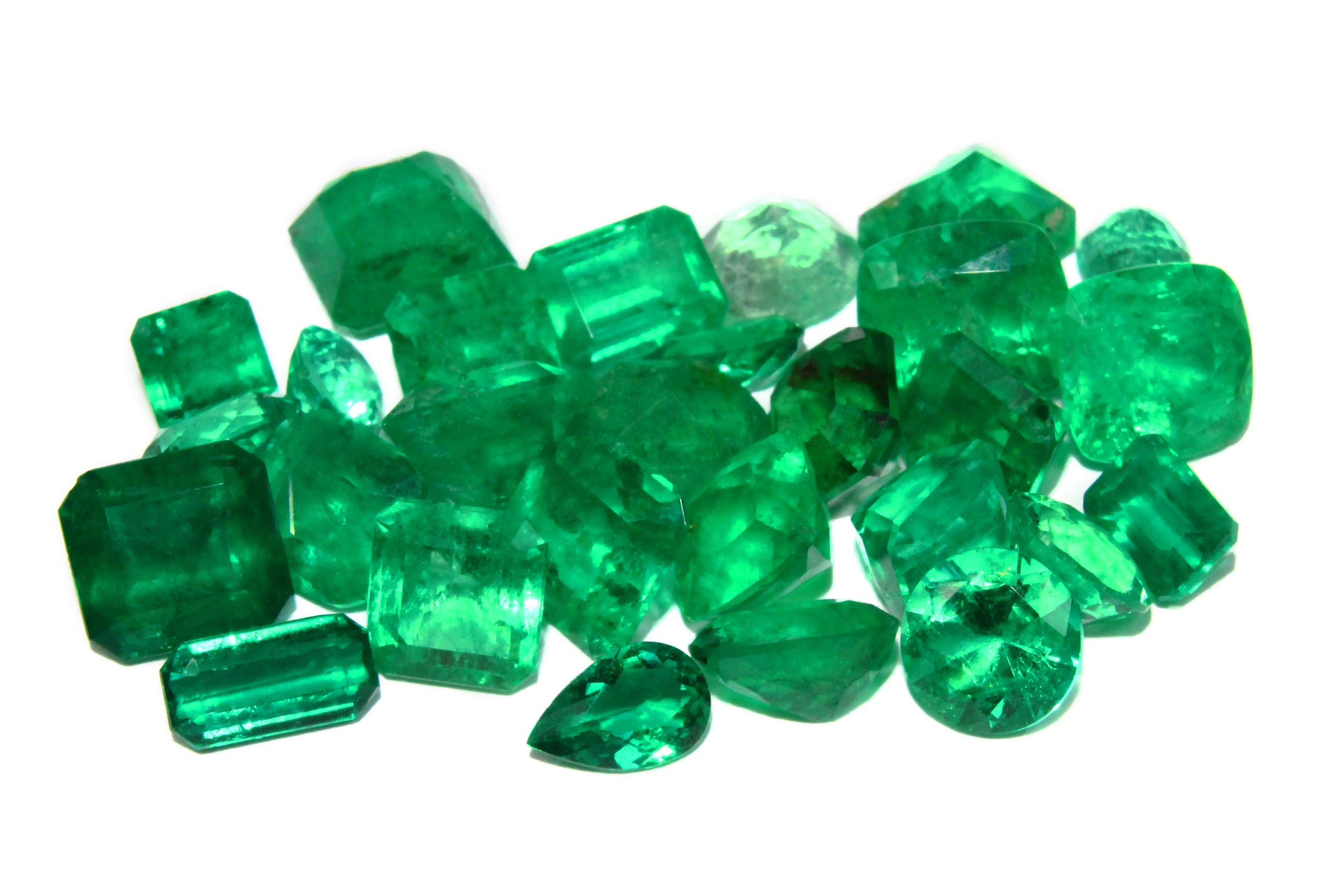 All Shapes Of Loose Colombian emeralds for sale