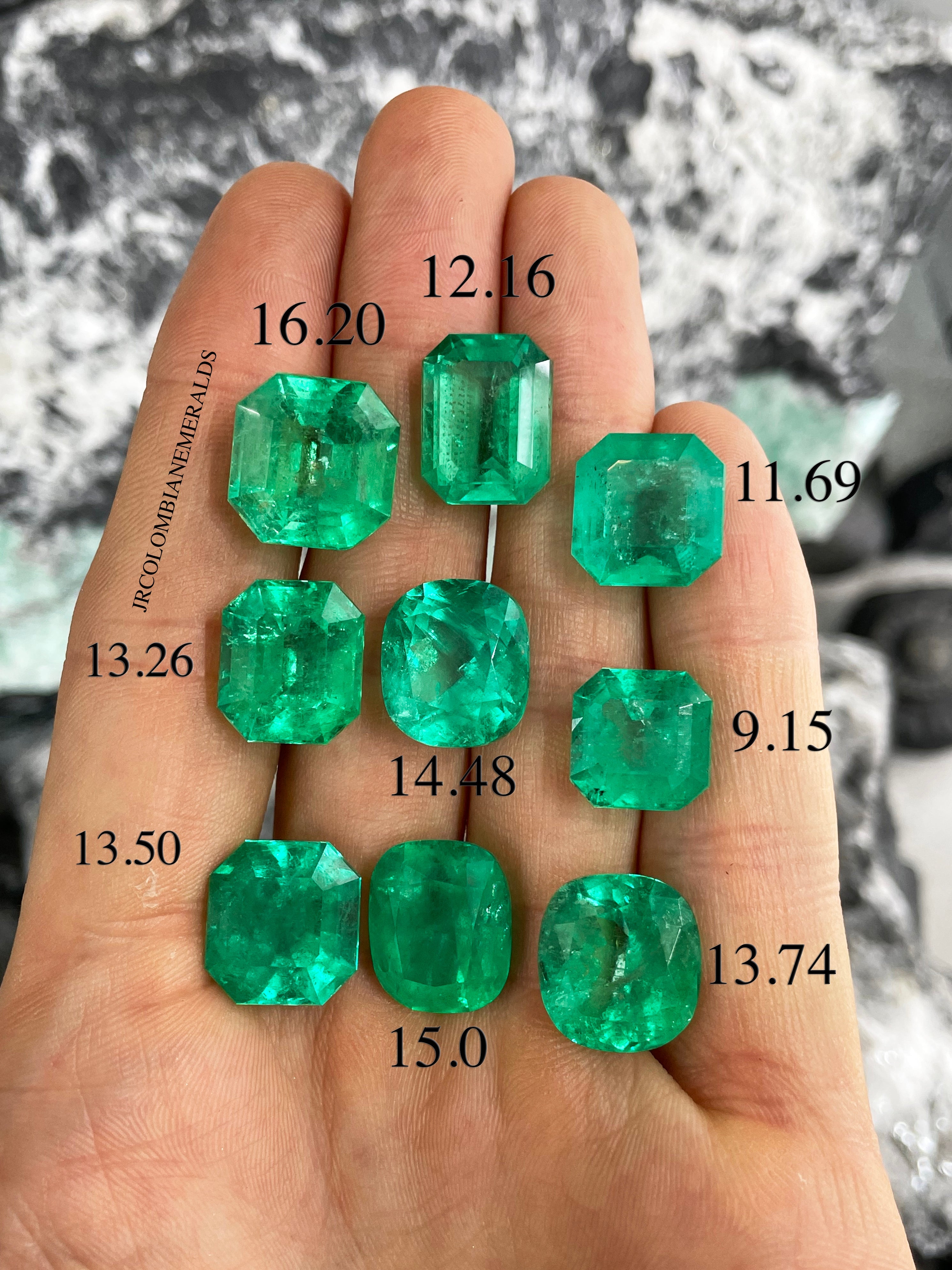 Loose Natural Real Emerald Gemstones - Emerald Cut & Asscher Cut Shape