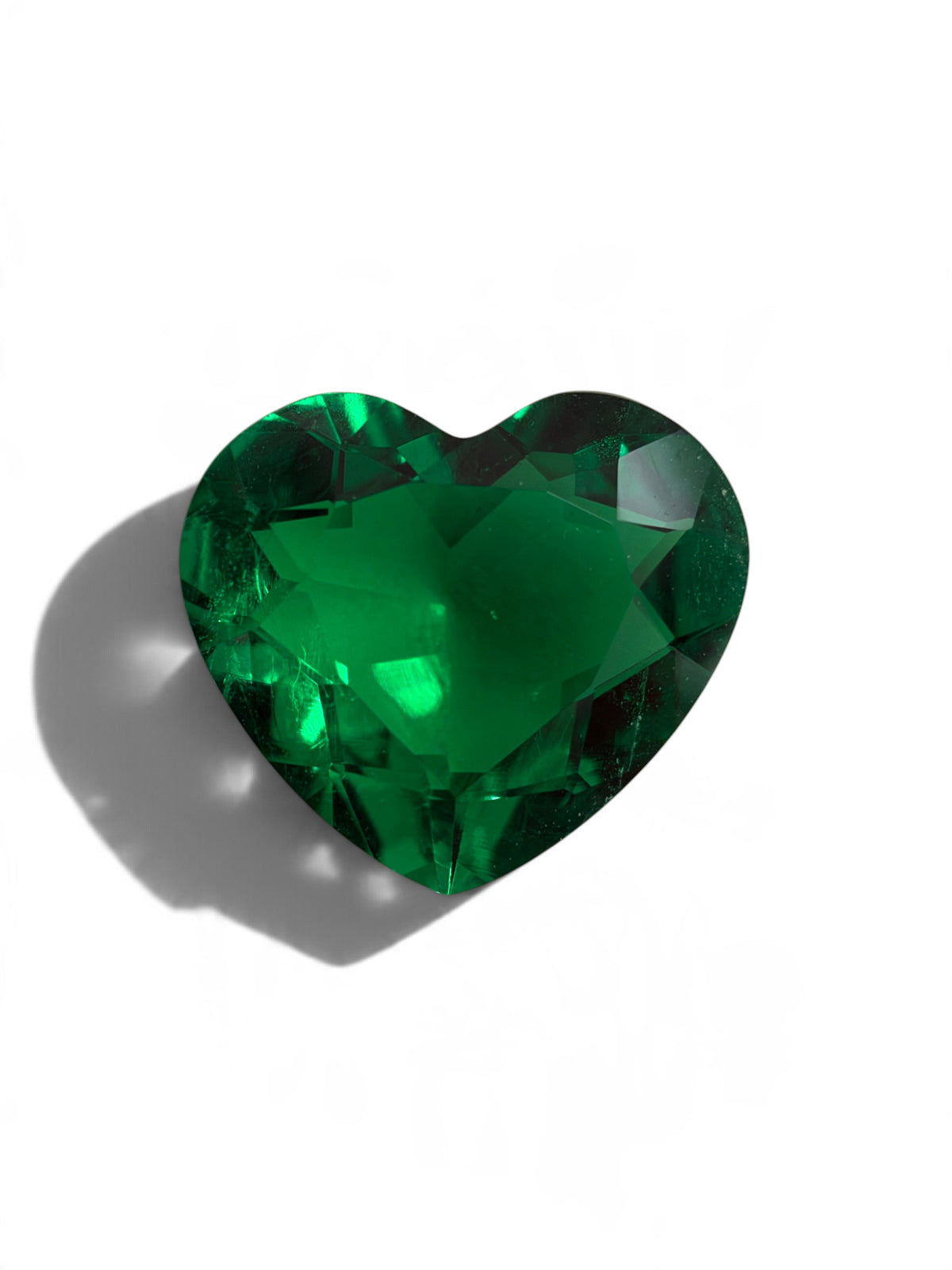 1.85 Carat 8.5x9.5 AAA+ Vivid Green Natural Loose Colombian Emerald-Heart Cut