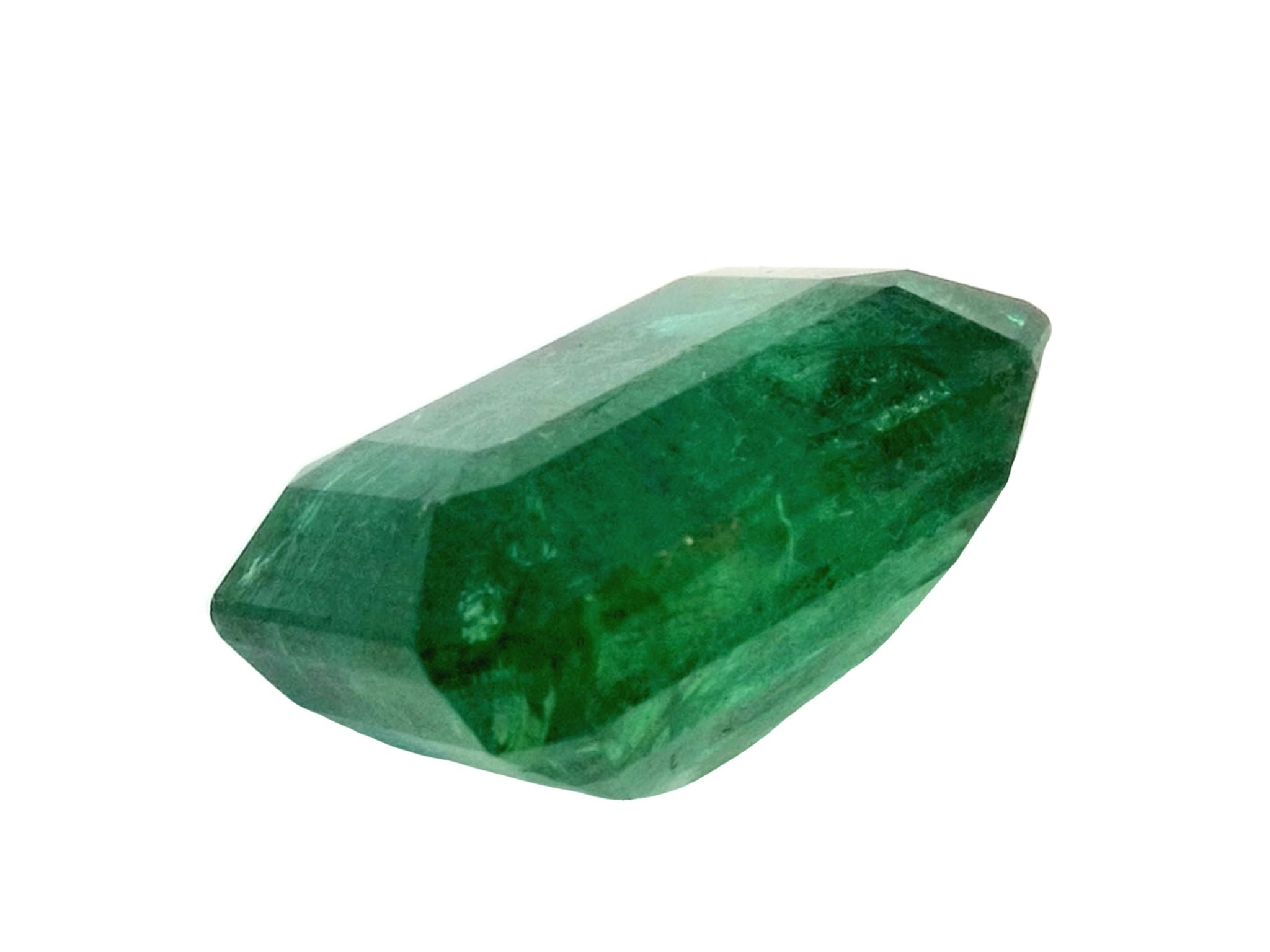 13.78 Carat 16x13 Fine Natural Loose Zambian Emerald- Emerald Cut - JR Colombian Emeralds