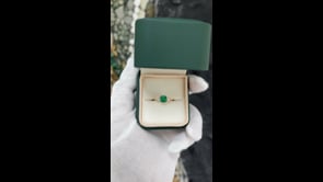 1.34tcw Emerald Cut Emerald Diamond Three Stone Prong Engagement Ring 18K