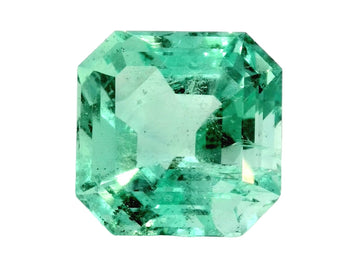 43.69 Carat 21x21 GIA Certified Natural RARE SIZE Colombian Emerald Asscher Cut