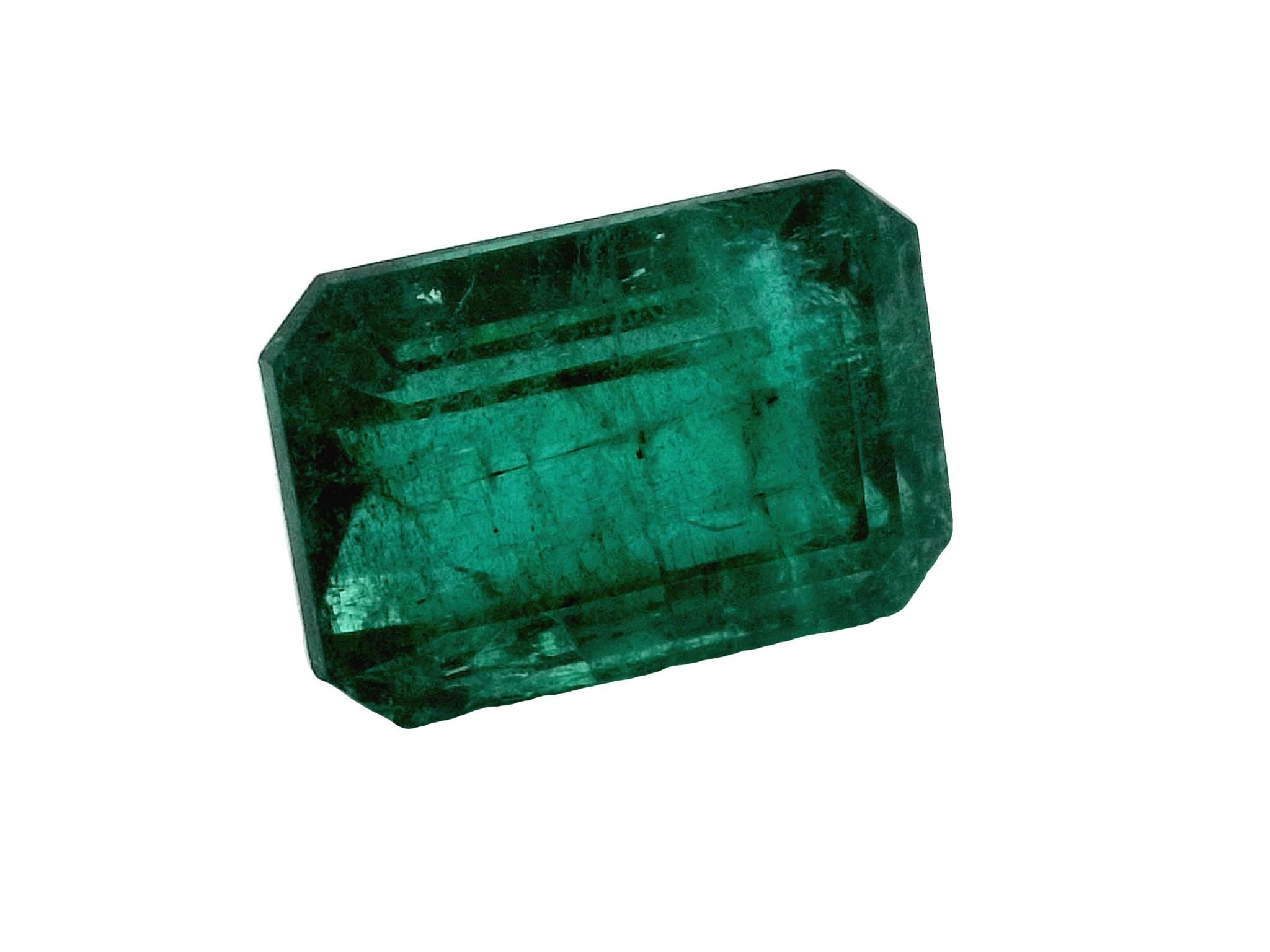 10.99 Carat 15x11 Elongated Deep Green Natural Loose Zambian- Emerald Cut - JR Colombian Emeralds