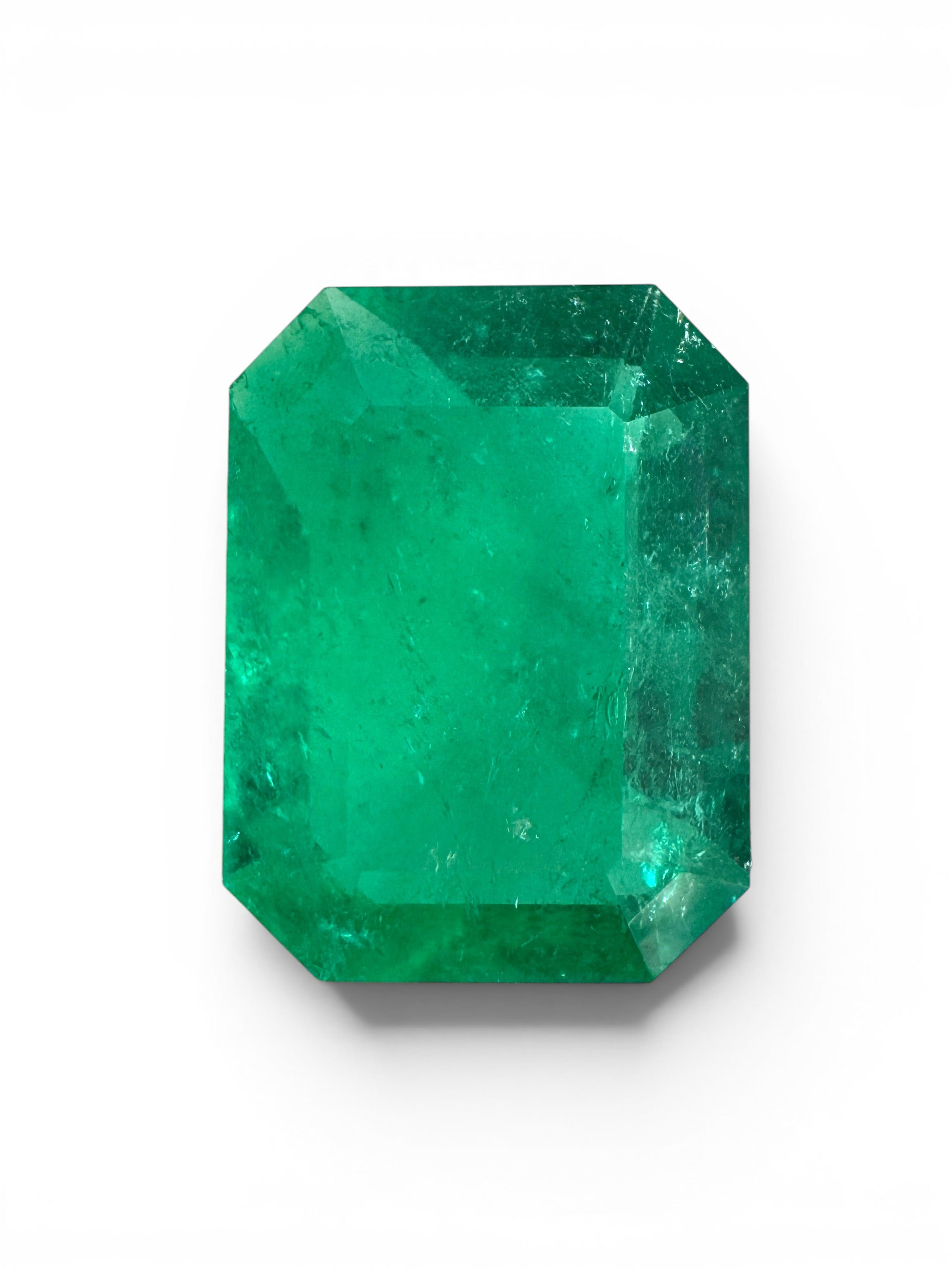 5.48 Carat 13.5x10.5 Colombian Emerald- Emerald Cut Gemstone