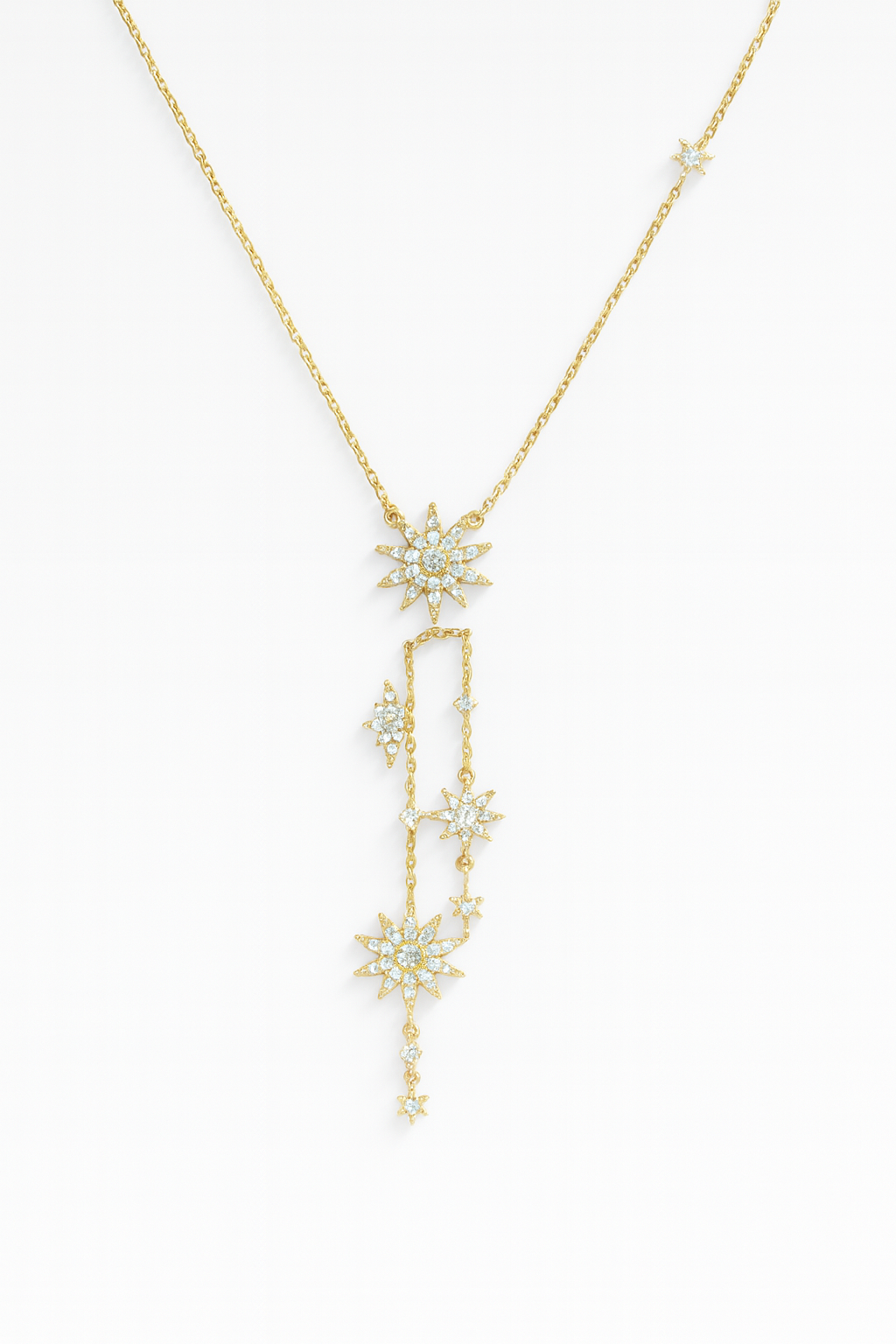 0.93tcw 14K Stunning Starry Night Celestial Diamond Necklace