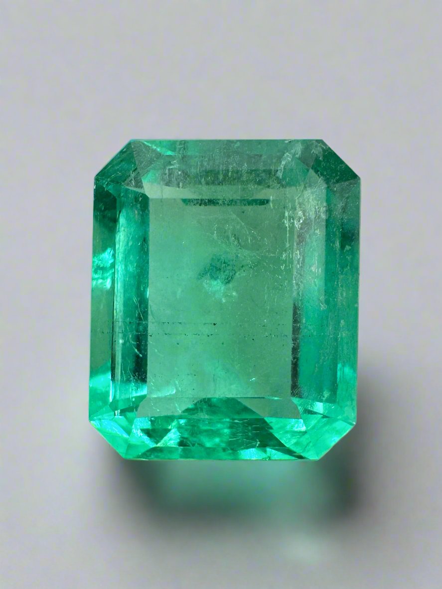 5.02 Carat 11.5x9 Crystalline Natural Loose Colombian Emerald-Classic Emerald Cut - JR Colombian Emeralds