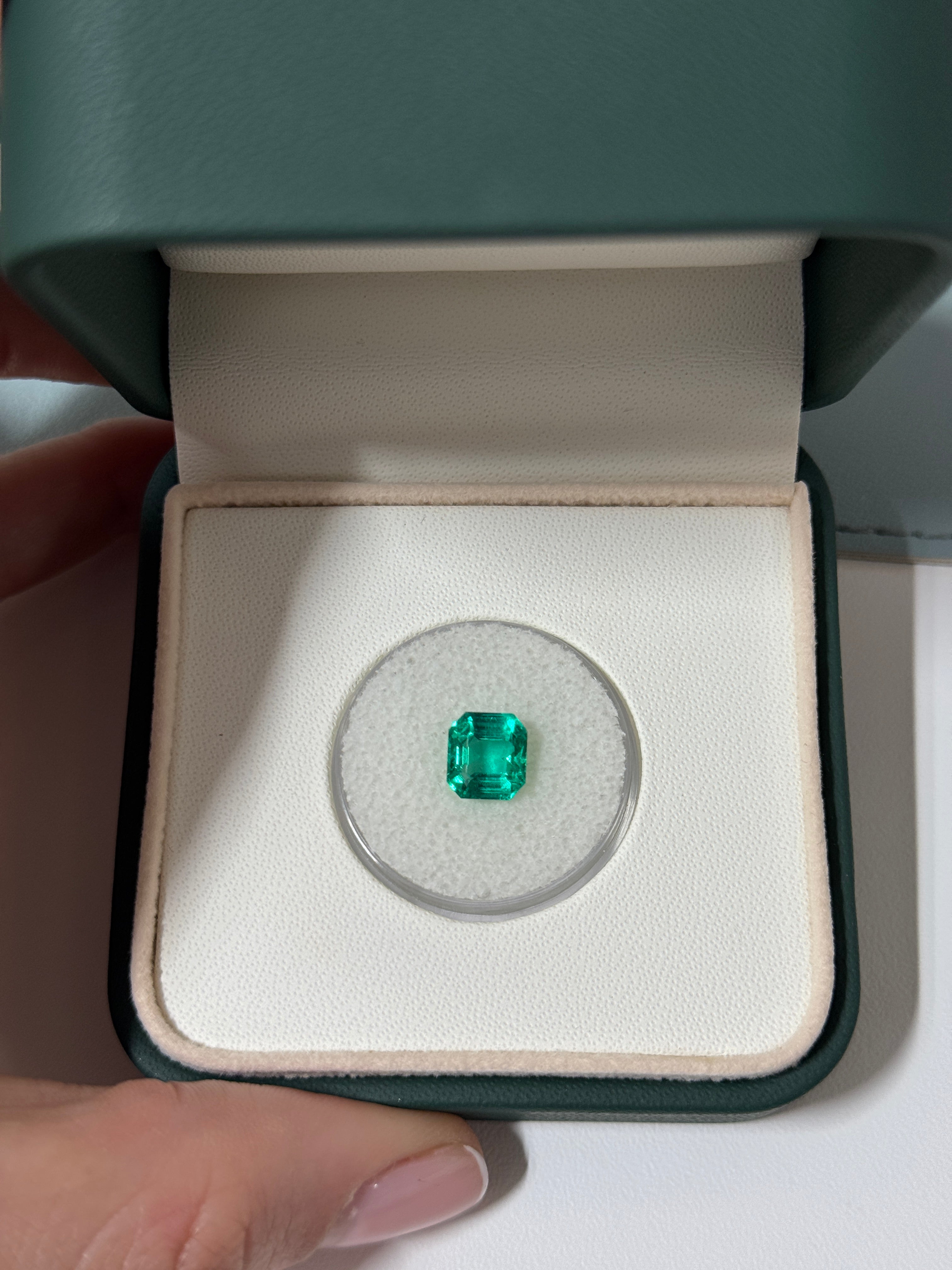 2.31 Carat RARE NO OIL Colombian Emerald- Asscher Cut