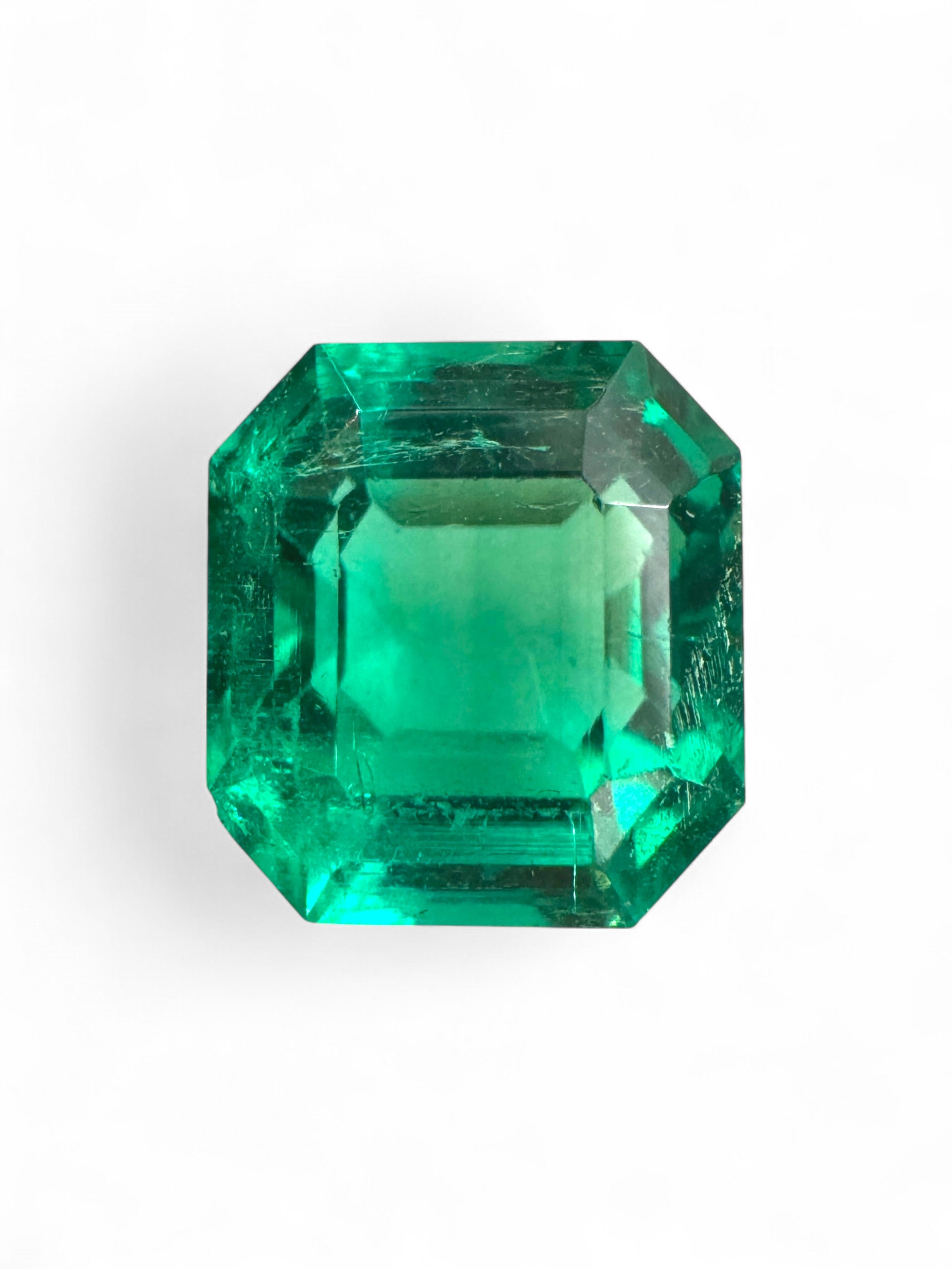 2.31 Carat RARE NO OIL Colombian Emerald- Asscher Cut