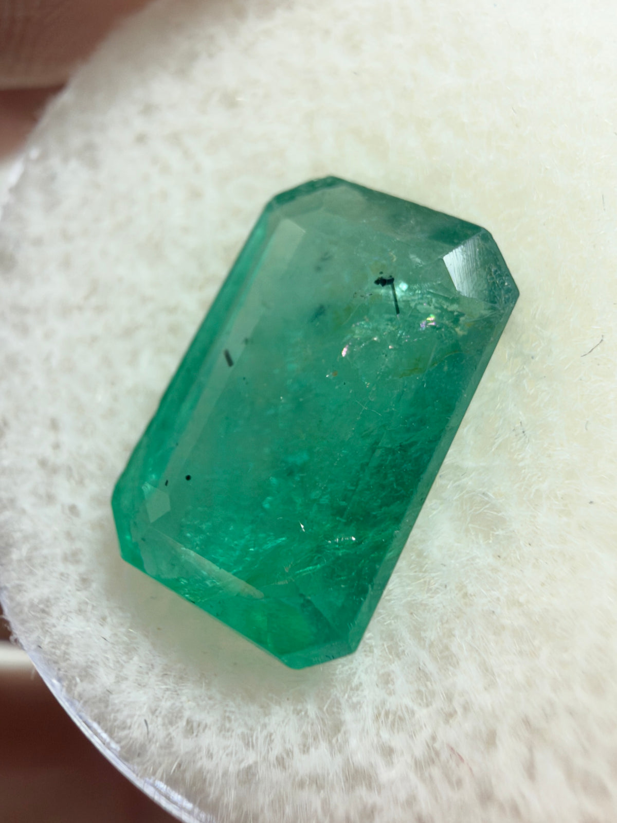 3.61 carat 12×8 Rectangle Meadow Bluish-Green Real Natural Loose Emerald