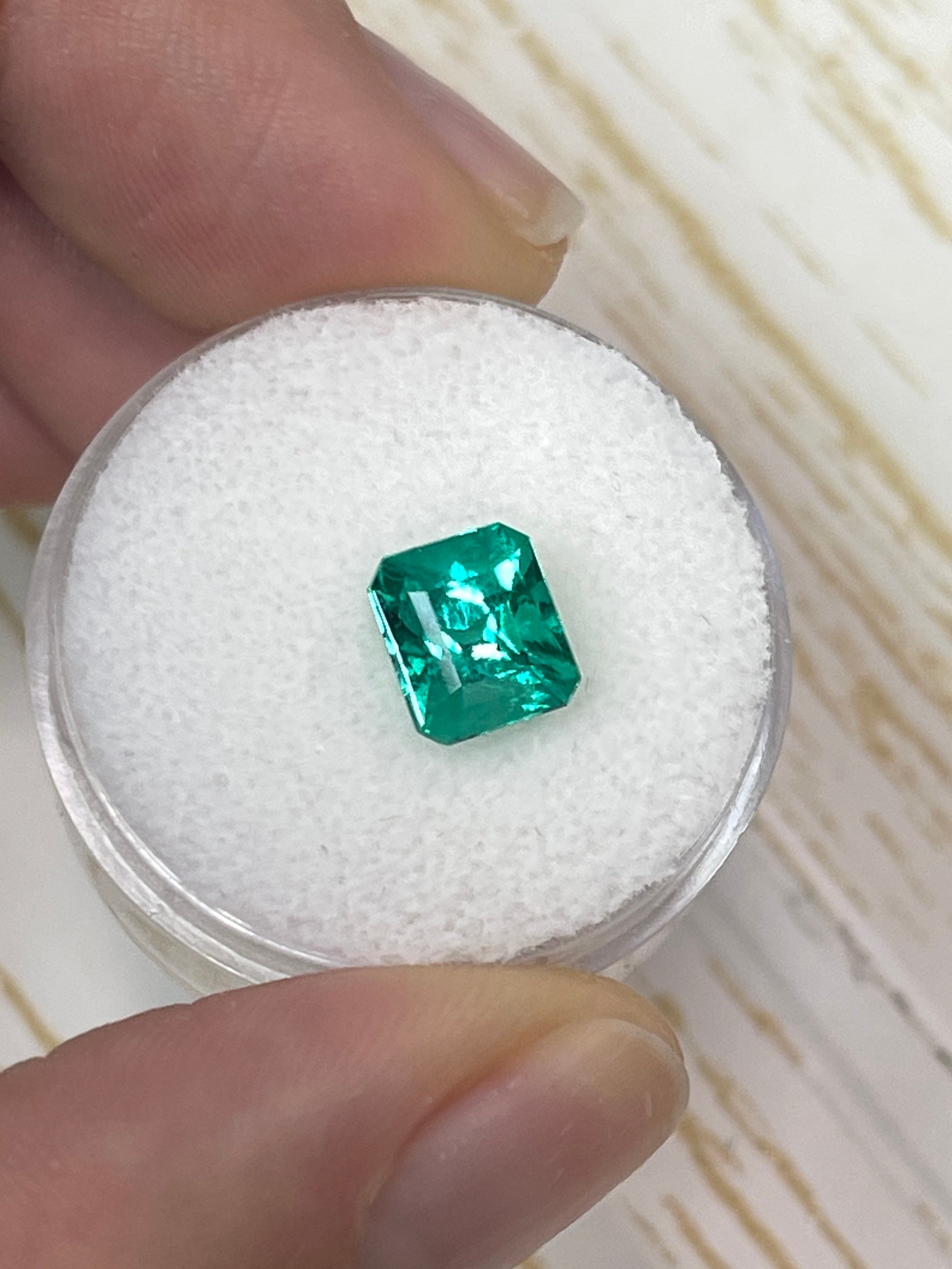 1.66 Carat RARE Certified Butterly Effect/Drop of Oil Muzo Green Natural Loose Colombian Emerald - JR Colombian Emeralds