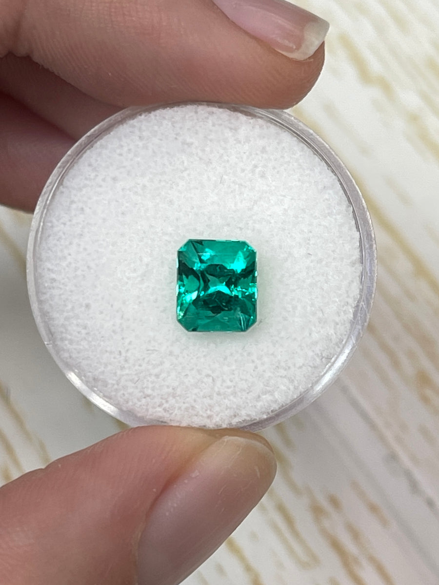 1.66 Carat RARE Certified Butterly Effect/Drop of Oil Muzo Green Natural Loose Colombian Emerald