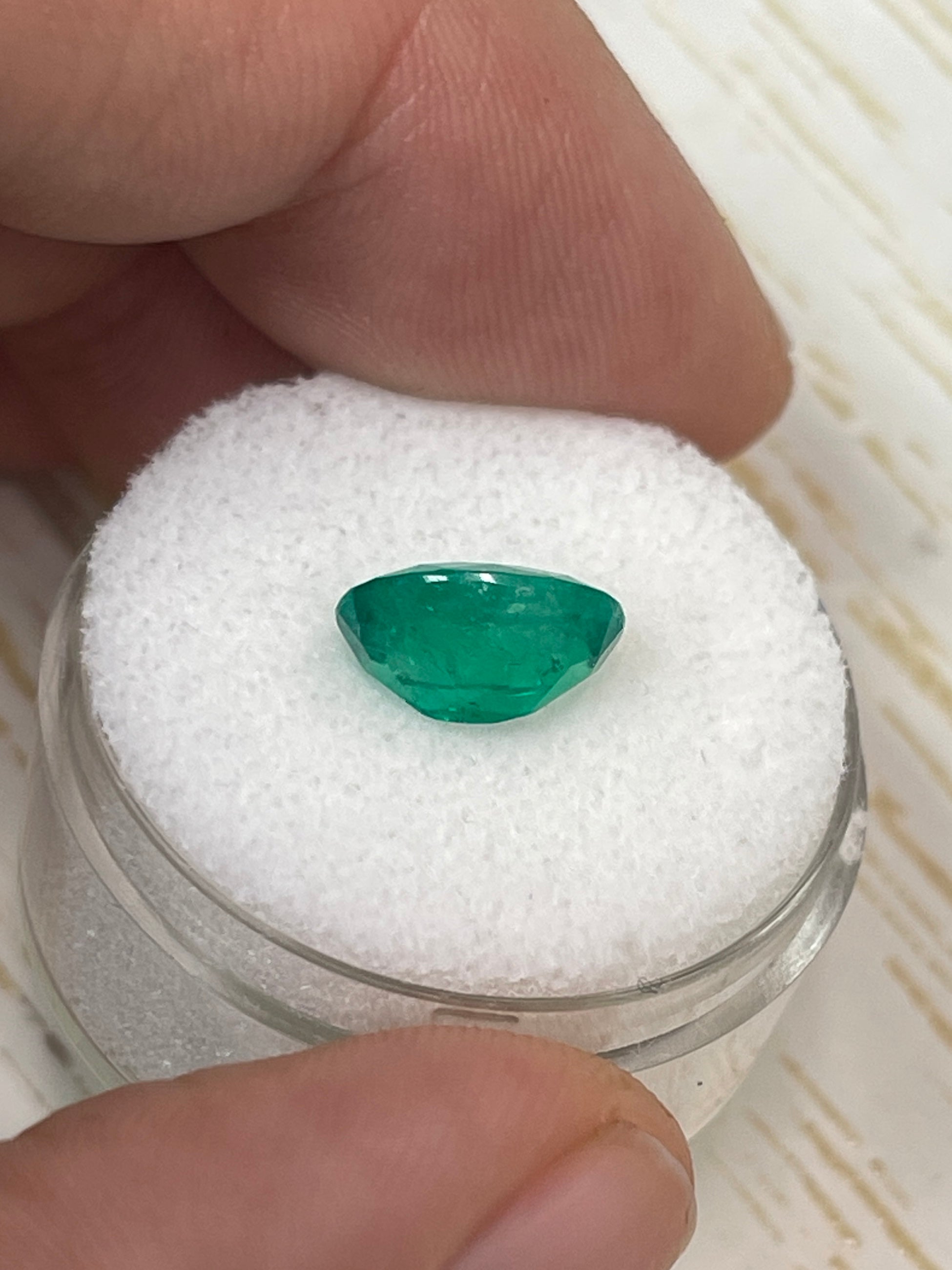 10x8 Oval Cut Colombian Emerald - 2.24 Carats - Green Muzo Gem