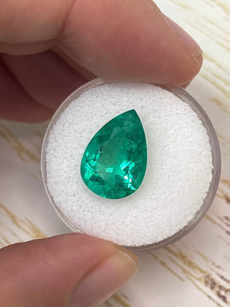 AAA+ Quality Loose Colombian Emerald - 4.91 Carat Pear Shape