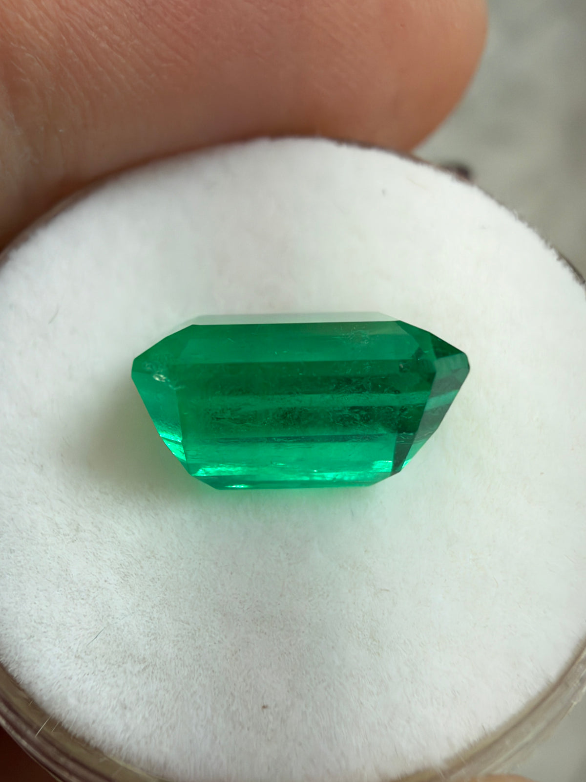 3.88 Carat 10.5x8 Classic Muzo Colombian Emerald-Emerald Cut