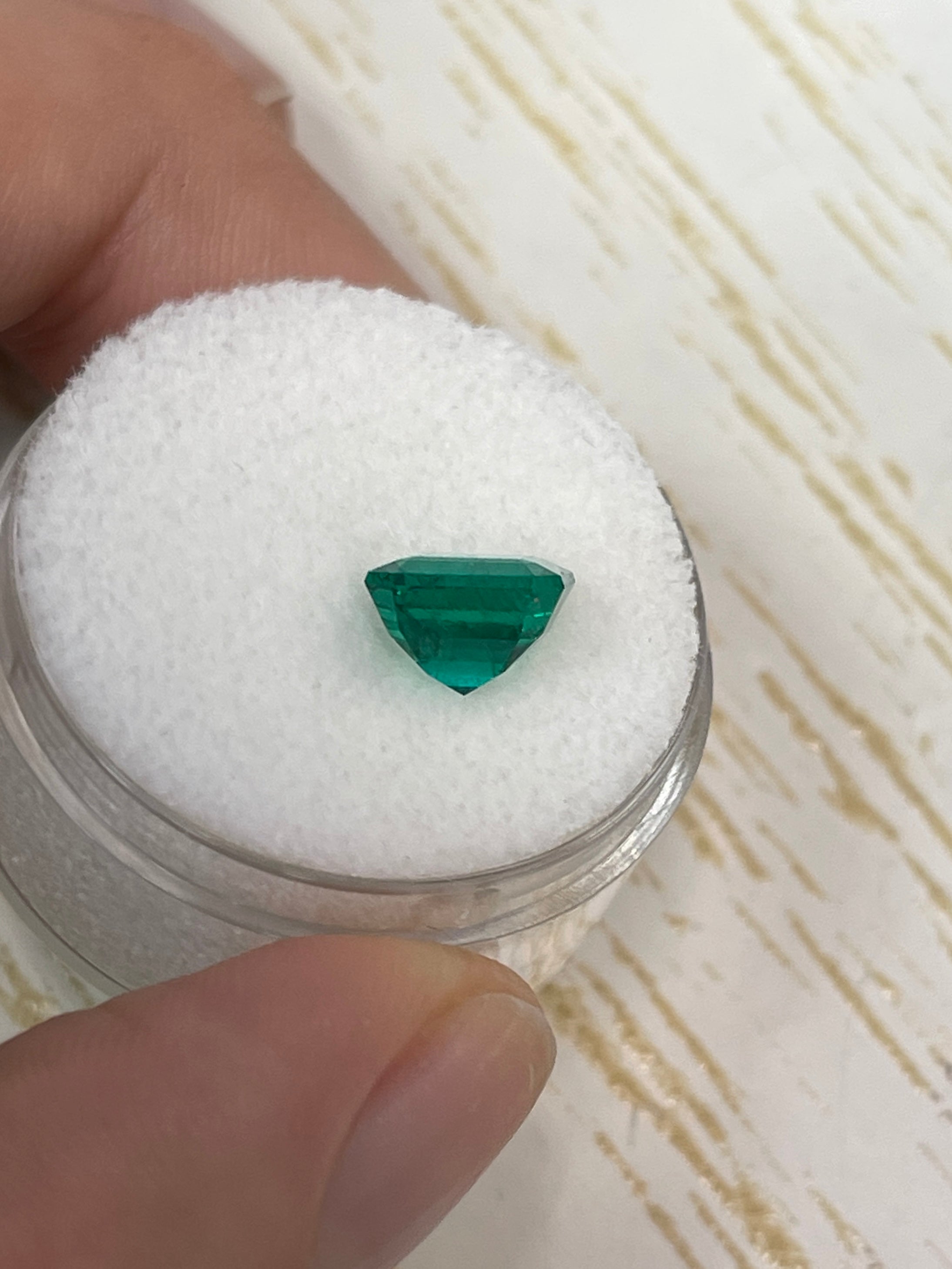 1.92 Carat AAA+ GIA CERTIFIED Investment Grade Muzo Green Natural Loose Colombian Emerald-Asscher Cut - JR Colombian Emeralds