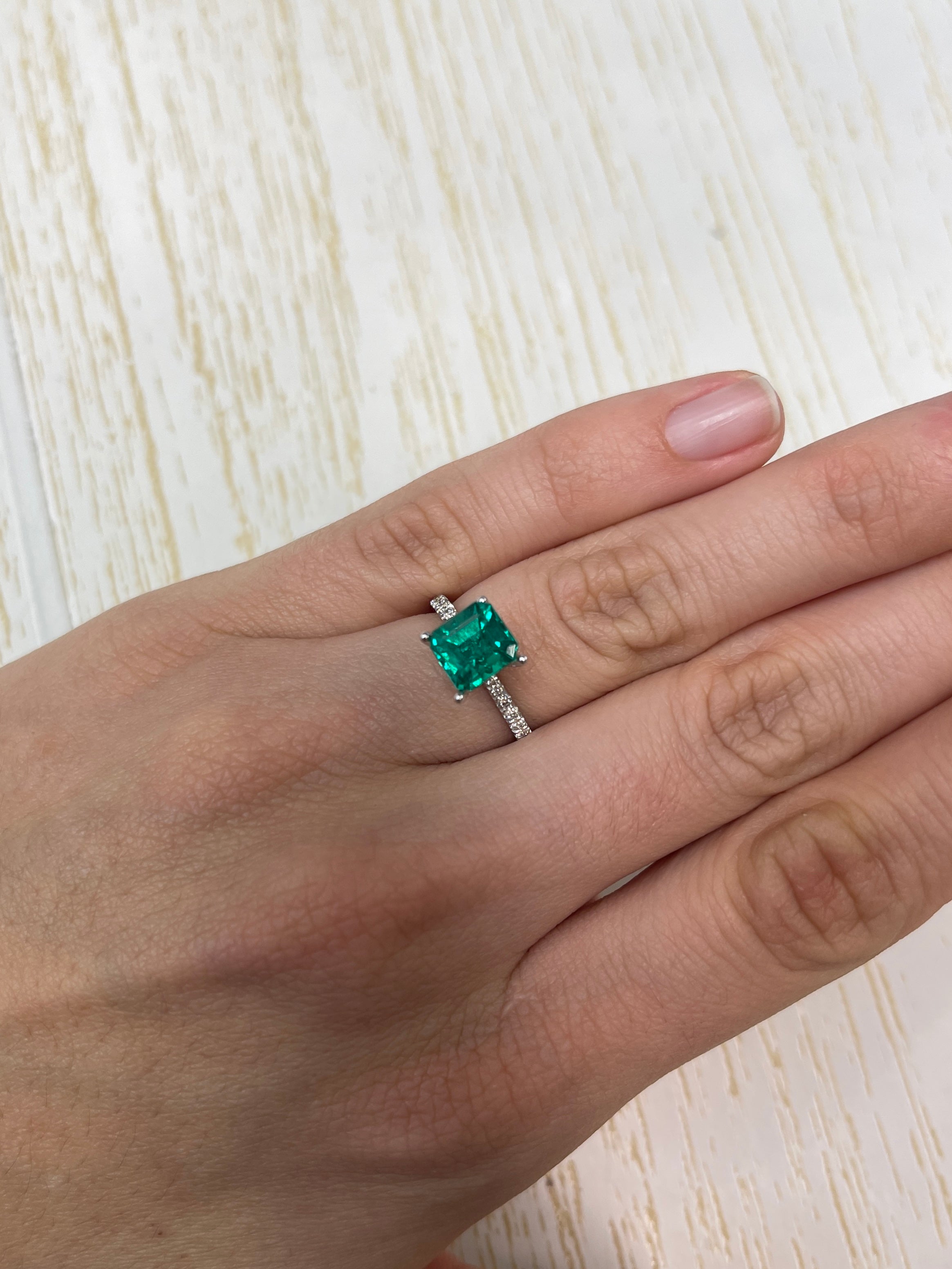 1.92 Carat AAA+ GIA CERTIFIED Investment Grade Muzo Green Natural Loose Colombian Emerald-Asscher Cut - JR Colombian Emeralds