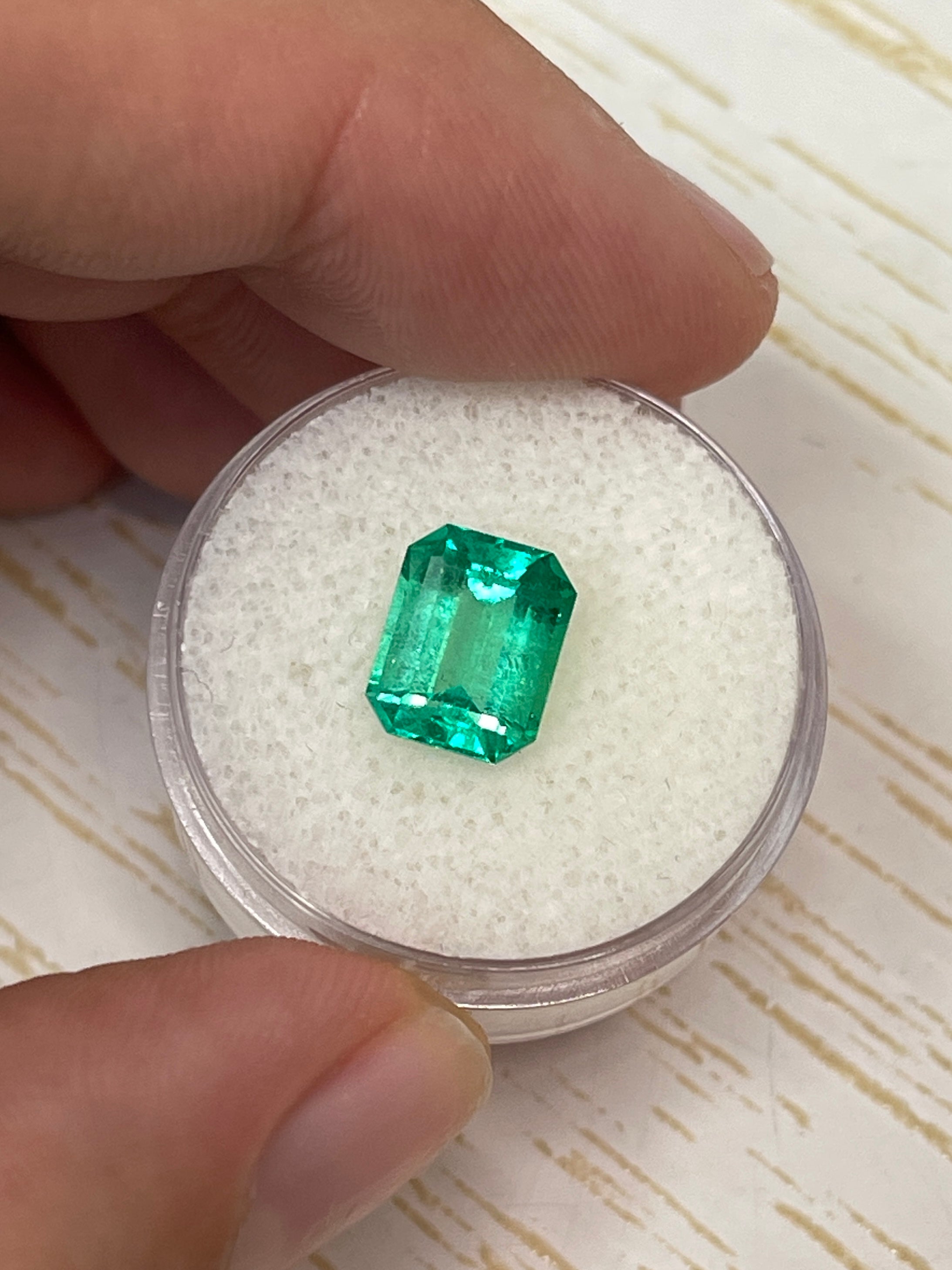 Shining Colombian Emerald - Classic Emerald Cut, 2.52 Carats