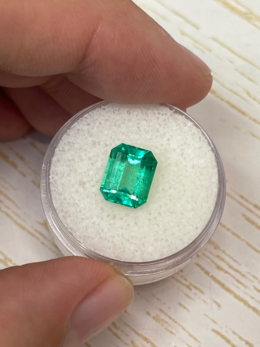 Shining Colombian Emerald - Classic Emerald Cut, 2.52 Carats