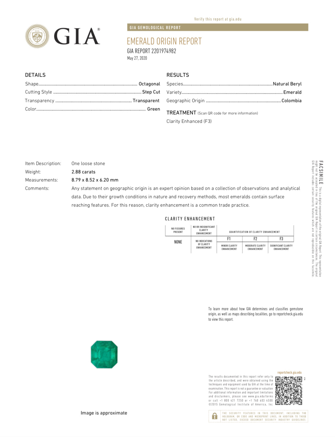 2.88 Carat GIA certified Vivid Muzo Green Natural Loose Colombian Emerald-Asscher Cut - JR Colombian Emeralds