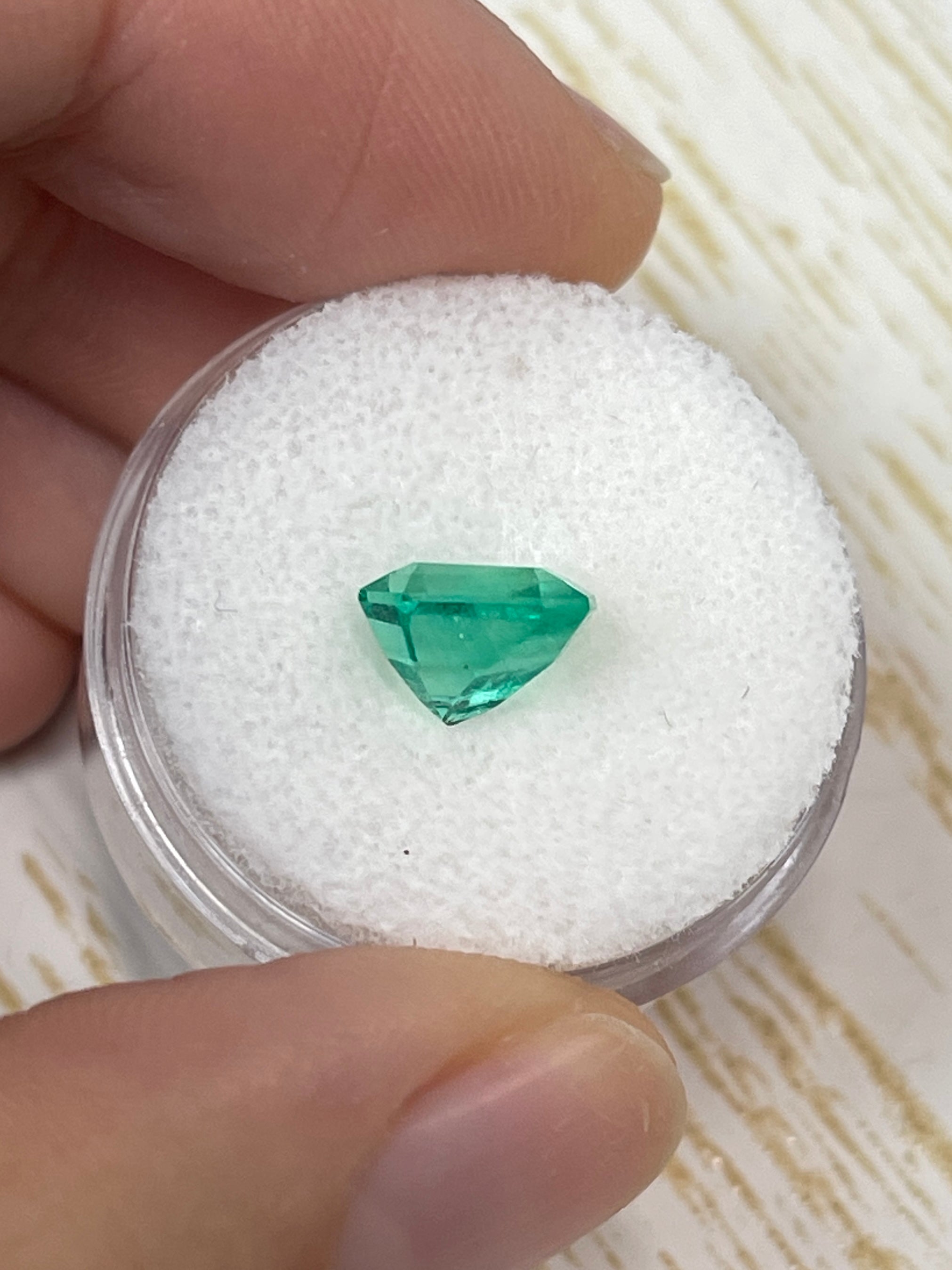 2.28 Carat 8.5x7 GLOWING Muzo Green Natural Loose Colombian Emerald-Emerald Cut - JR Colombian Emeralds