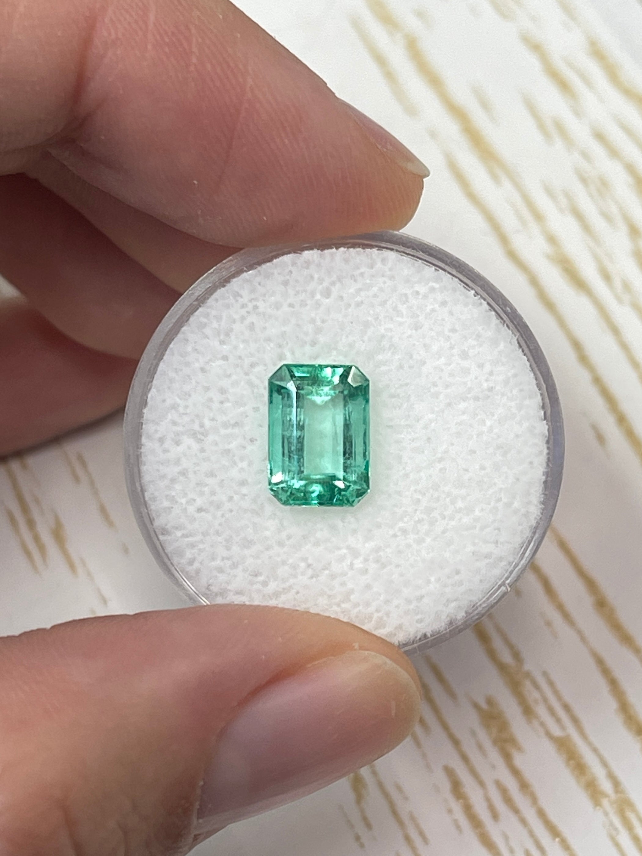 2.45 Carat 9.4x6.8 Eye Clean Natural Loose Colombian Emerald-Emerald Cut - JR Colombian Emeralds