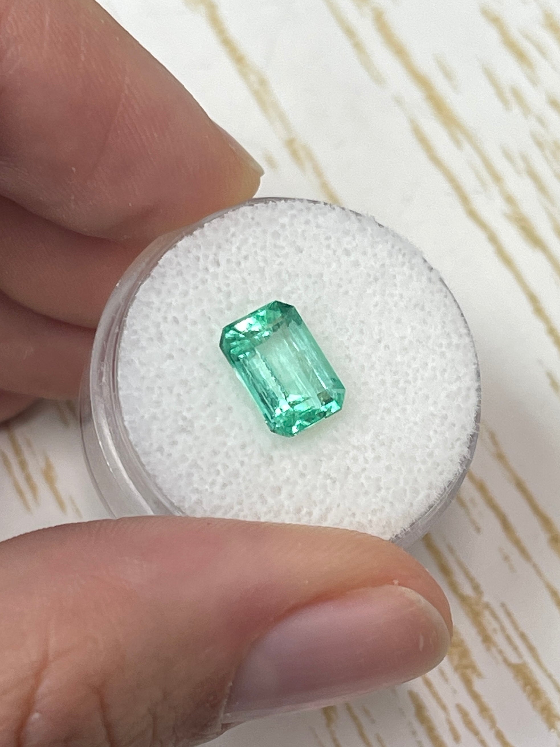 2.45 Carat 9.4x6.8 Eye Clean Natural Loose Colombian Emerald-Emerald Cut - JR Colombian Emeralds