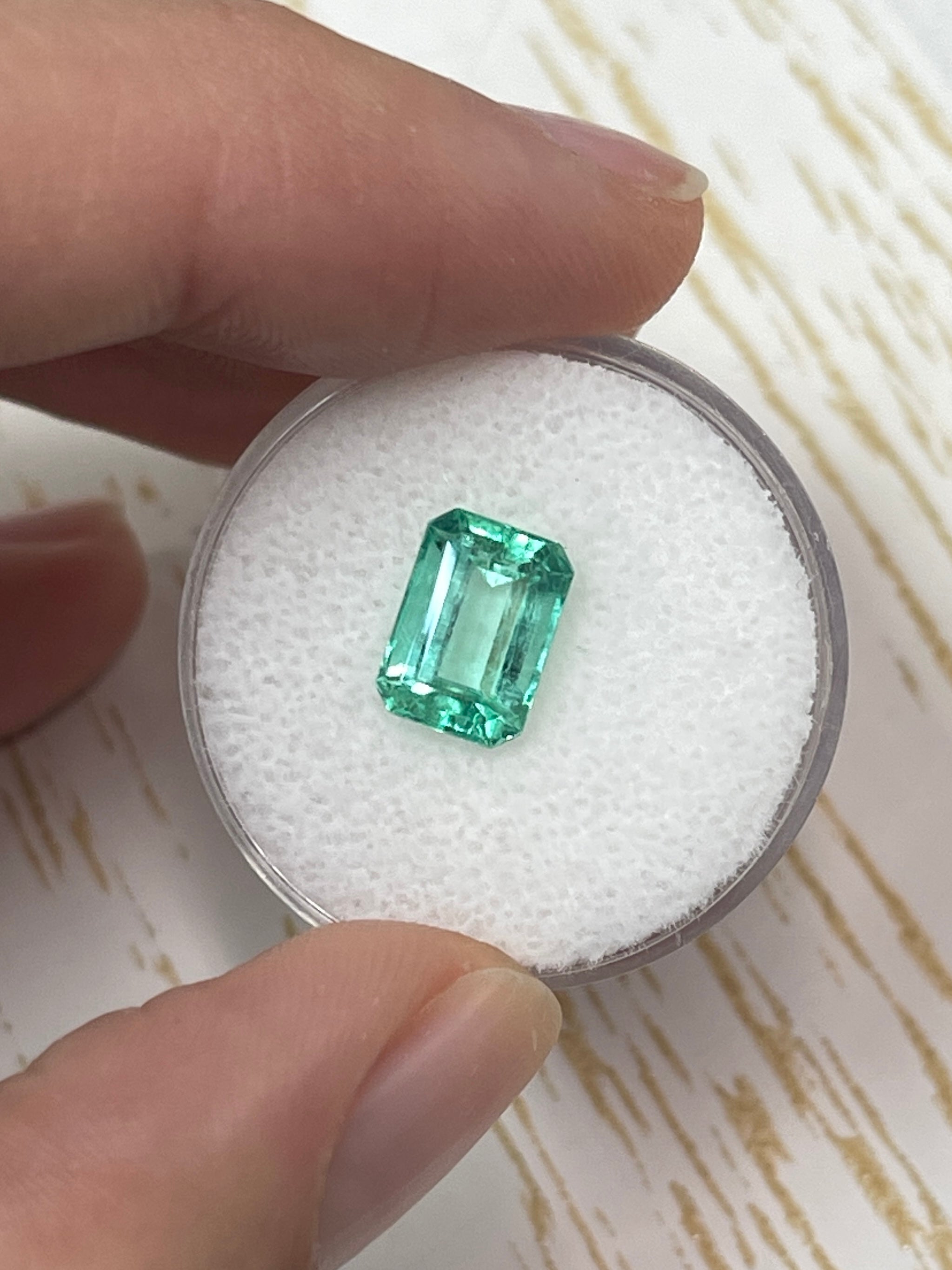 2.45 Carat 9.4x6.8 Eye Clean Natural Loose Colombian Emerald-Emerald Cut - JR Colombian Emeralds