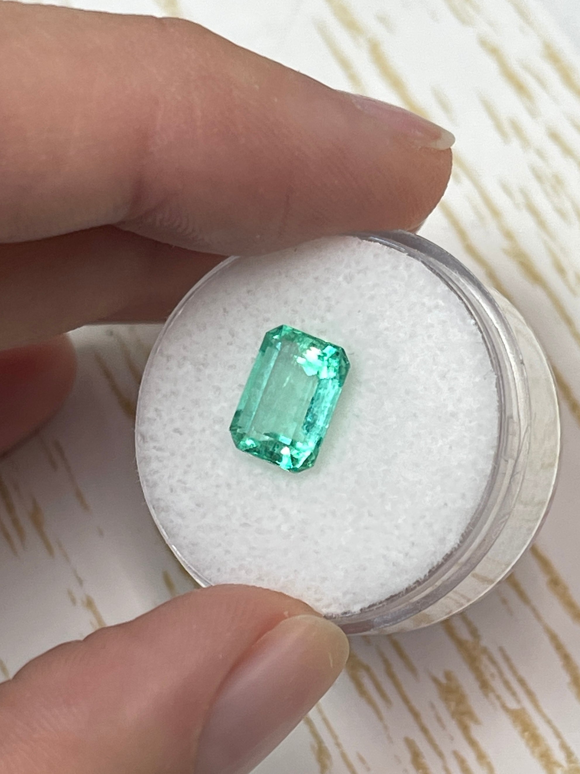 2.45 Carat 9.4x6.8 Eye Clean Natural Loose Colombian Emerald-Emerald Cut - JR Colombian Emeralds