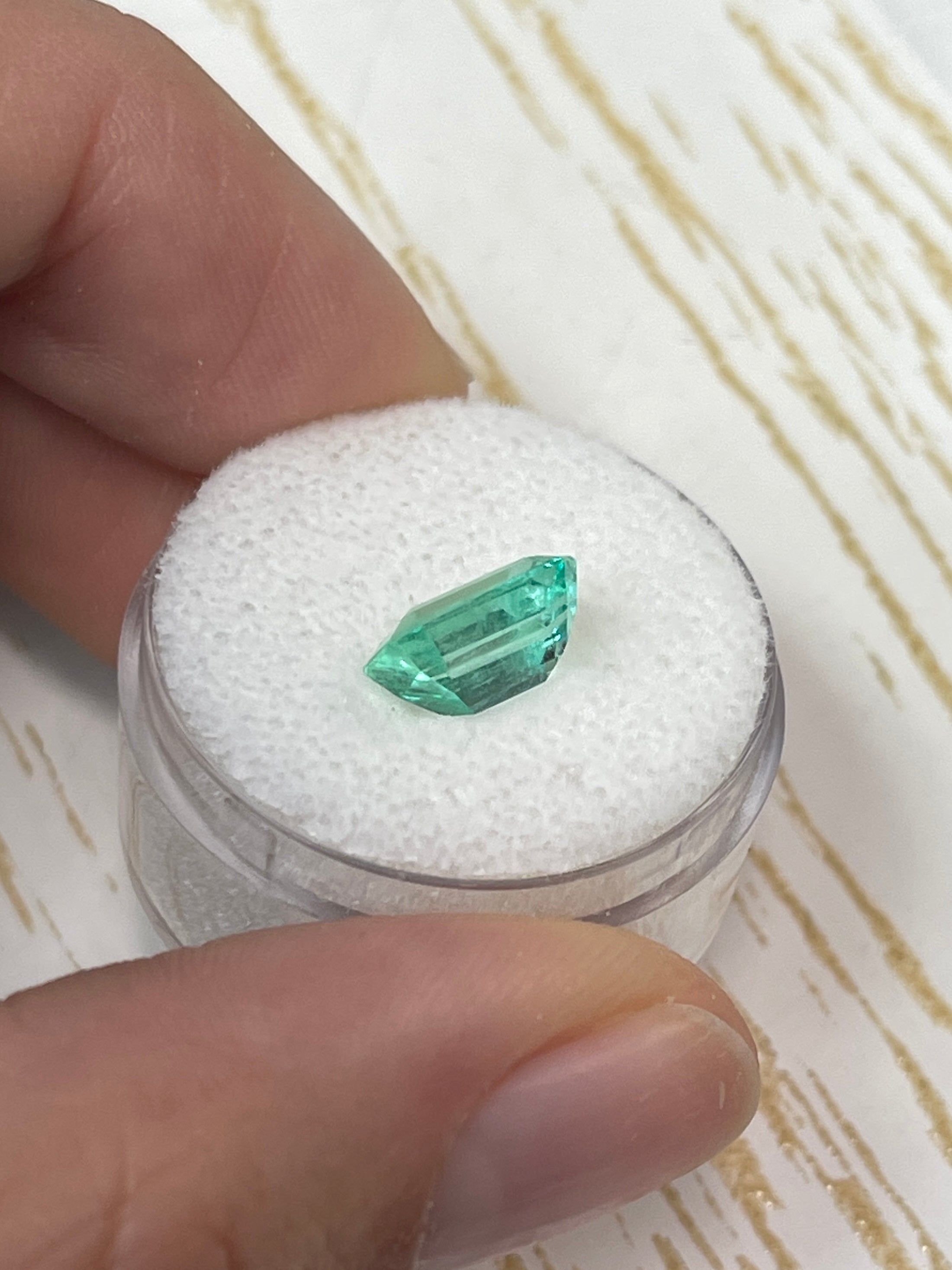 2.45 Carat 9.4x6.8 Eye Clean Natural Loose Colombian Emerald-Emerald Cut - JR Colombian Emeralds