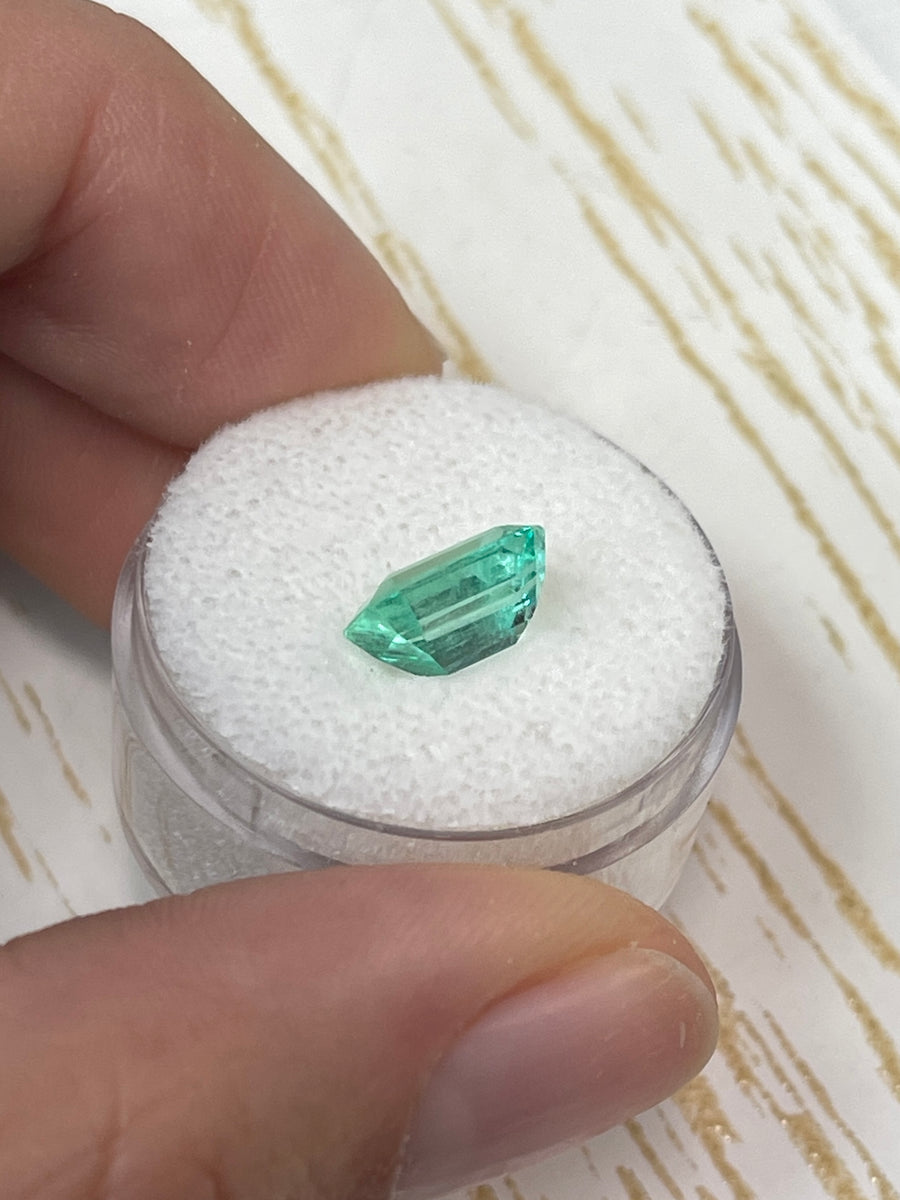 2.45 Carat 9.4x6.8 Eye Clean Natural Loose Colombian Emerald-Emerald Cut