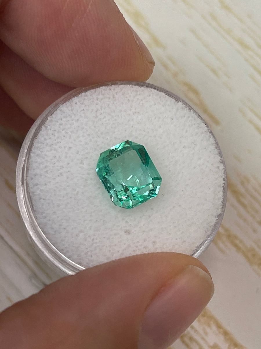 Green Astrological Loose Colombian Emerald - 2.43 Carat - Emerald Shape