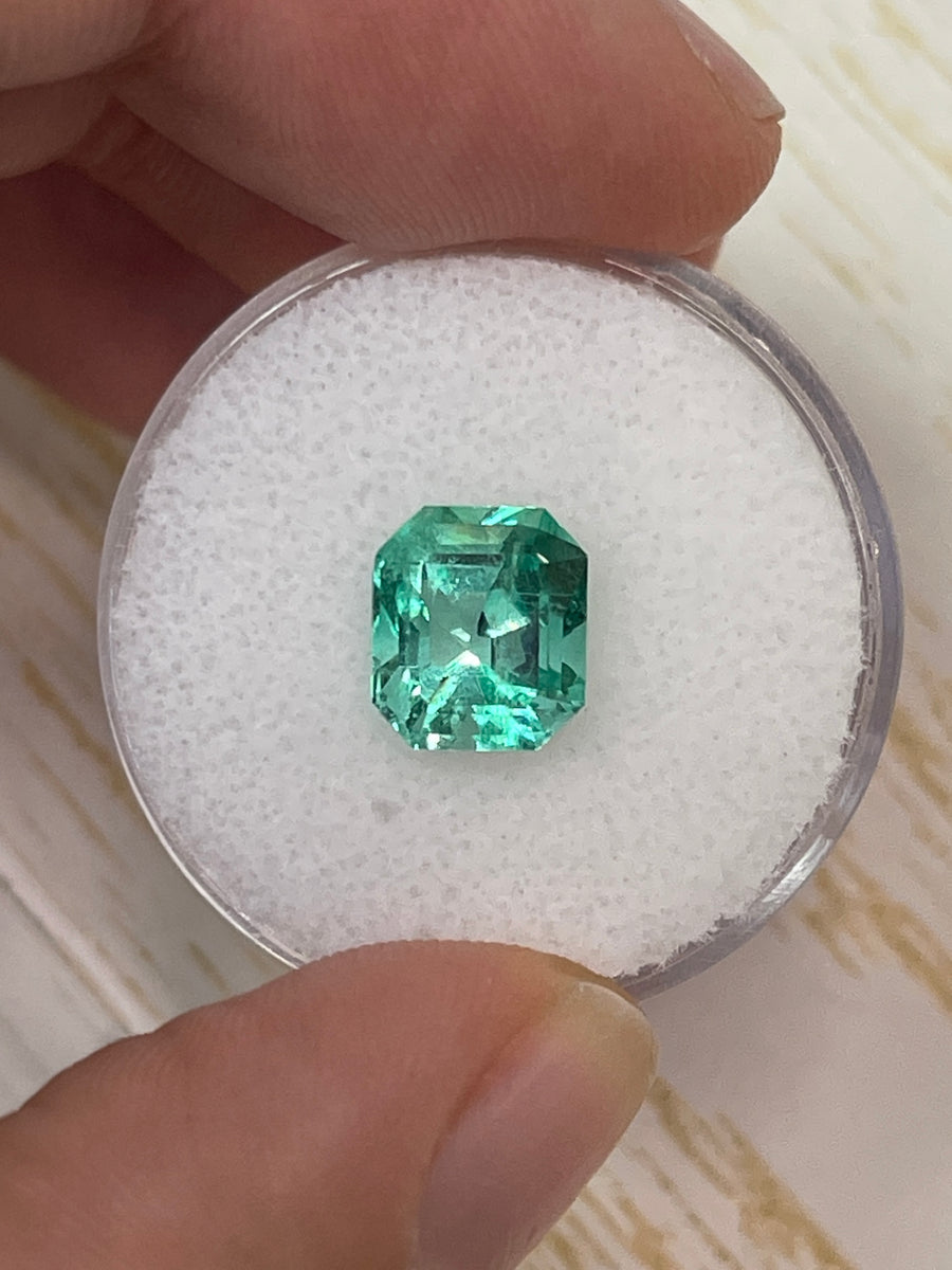 2.43 Carat Loose Colombian Emerald - Emerald Cut - Natural Green Gemstone