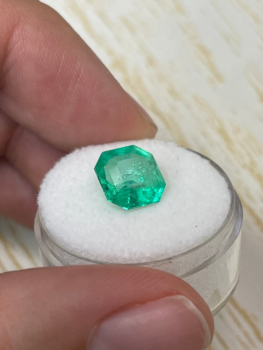 9.4x9.4 mm Natural Colombian Emerald - 3.24 Carat Loose Stone