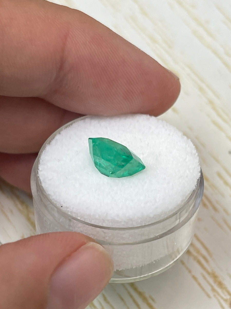 3.24 Carat 9.4x9.4 Natural Loose Colombian Emerald-Asscher Cut