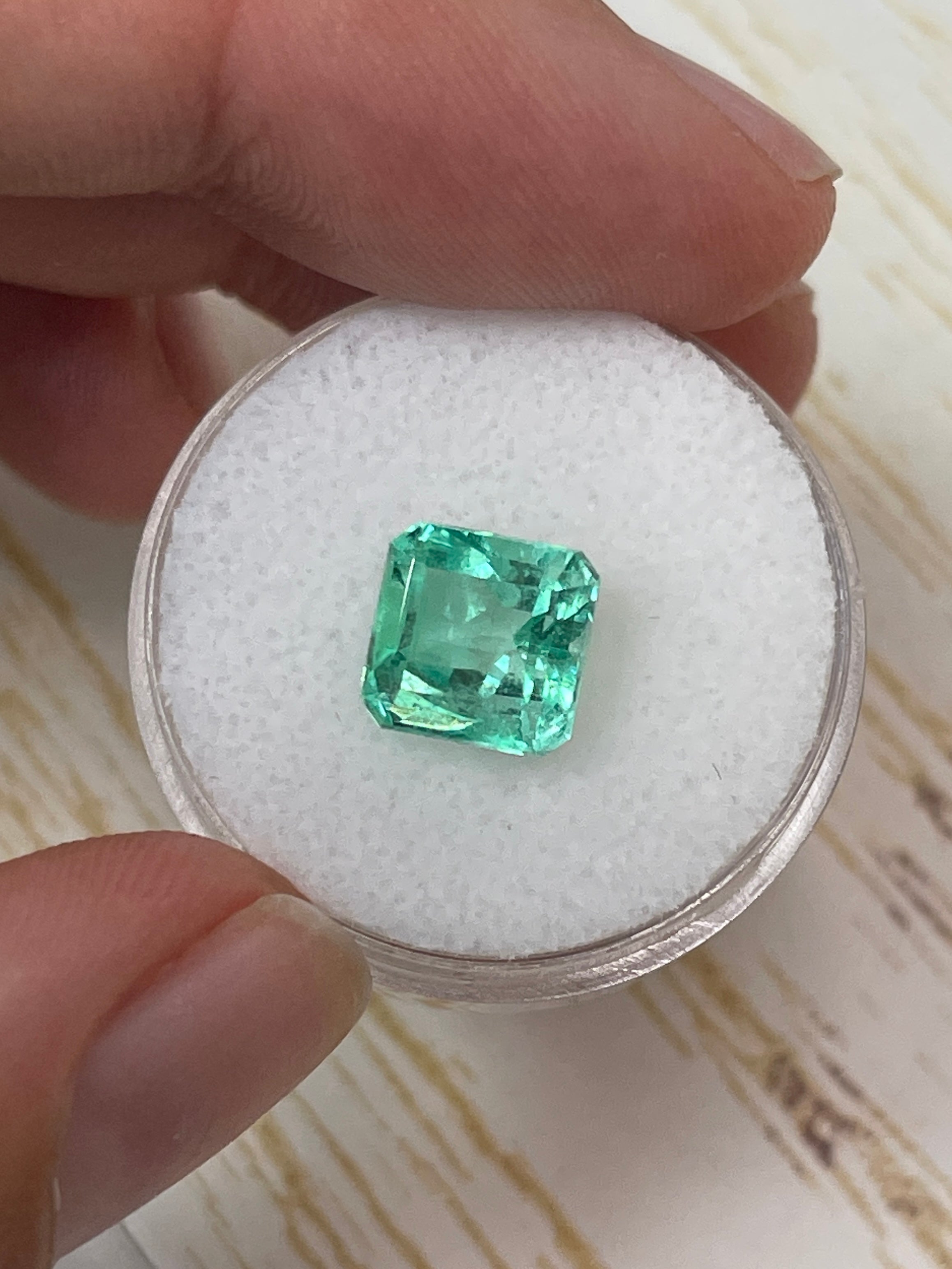 Jyotish Natural Loose Colombian Emerald - Asscher Cut (3.37 Carat)