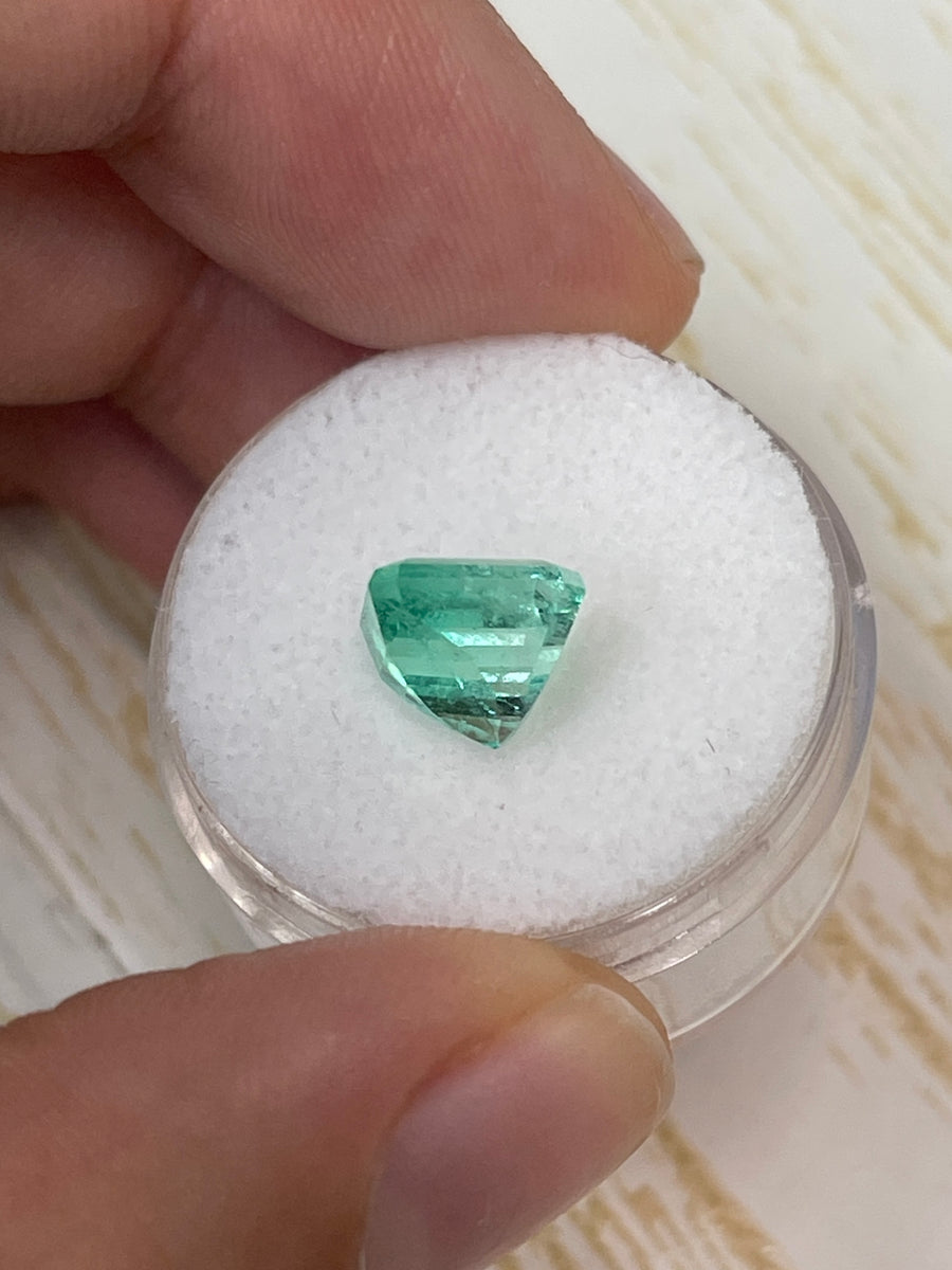 Stunning Asscher Cut Colombian Emerald (3.37 Carat) - Jyotish Certified