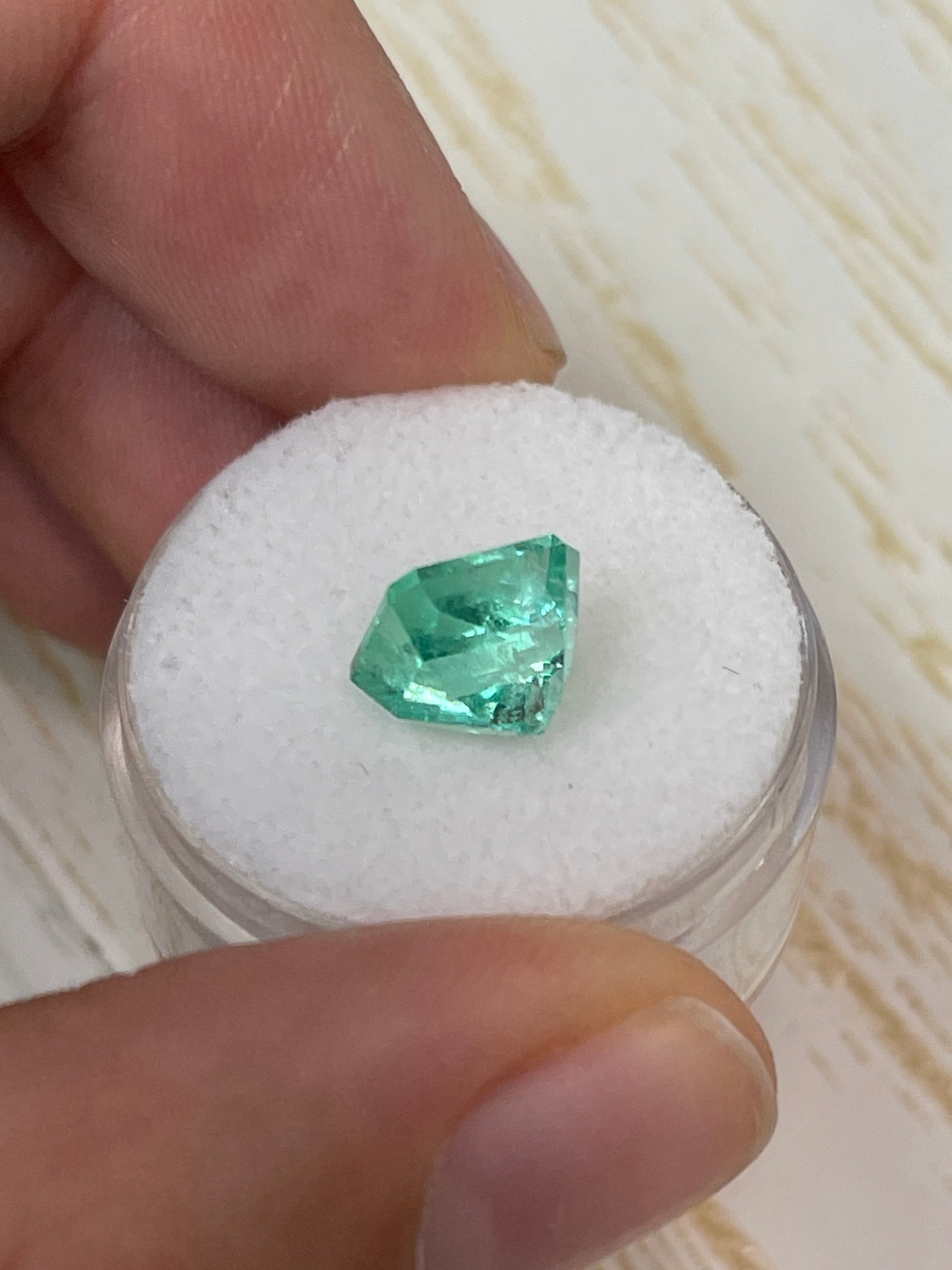 3.37 Carat VS Jyotish Natural Colombian Emerald in Asscher Cut