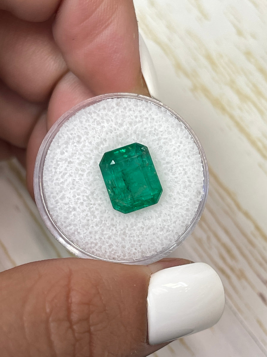 11x9 Emerald Cut Zambian Emerald - Vibrant Medium Green