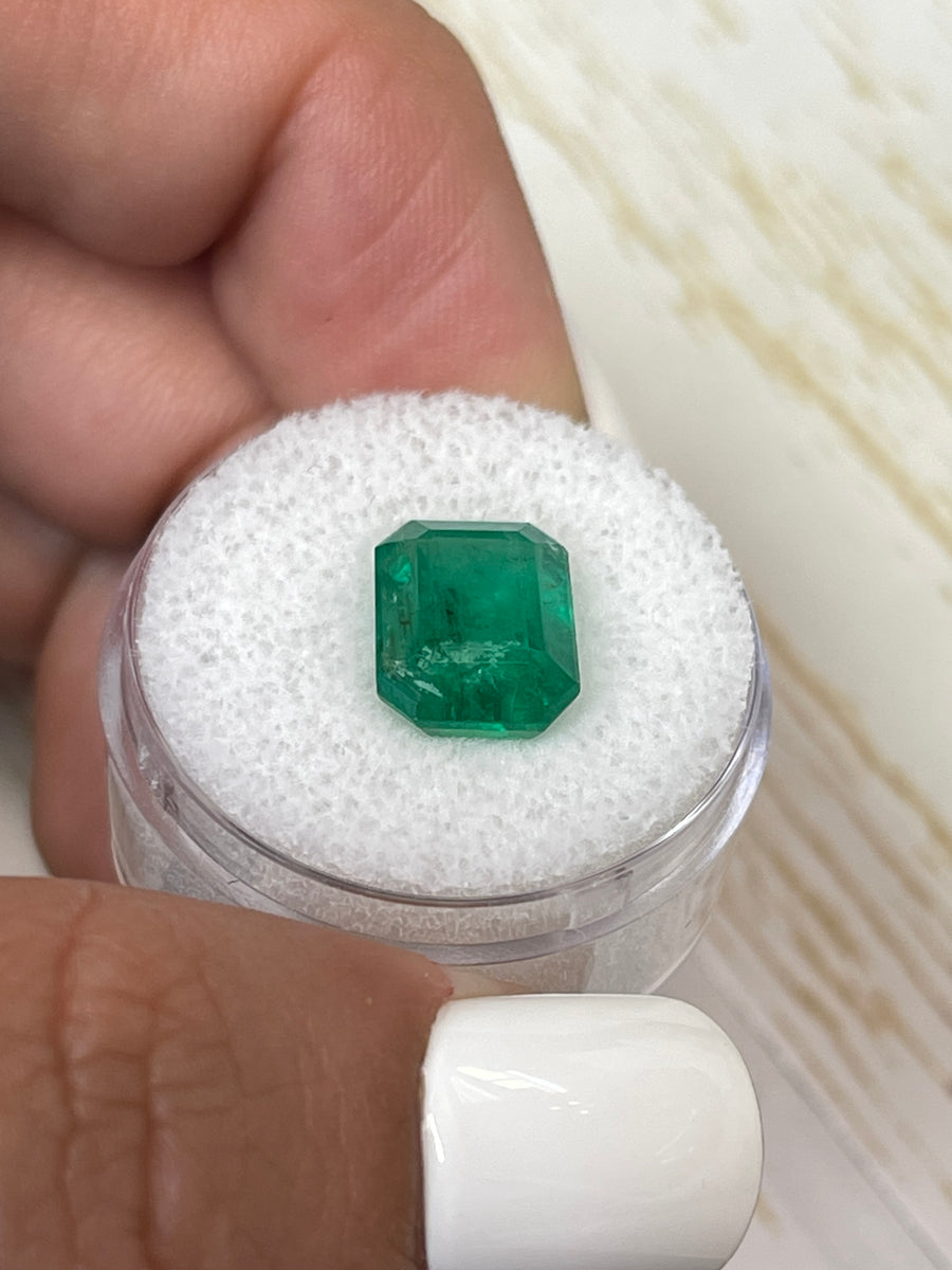 Stunning 4.81 Carat Emerald Cut Zambian Emerald